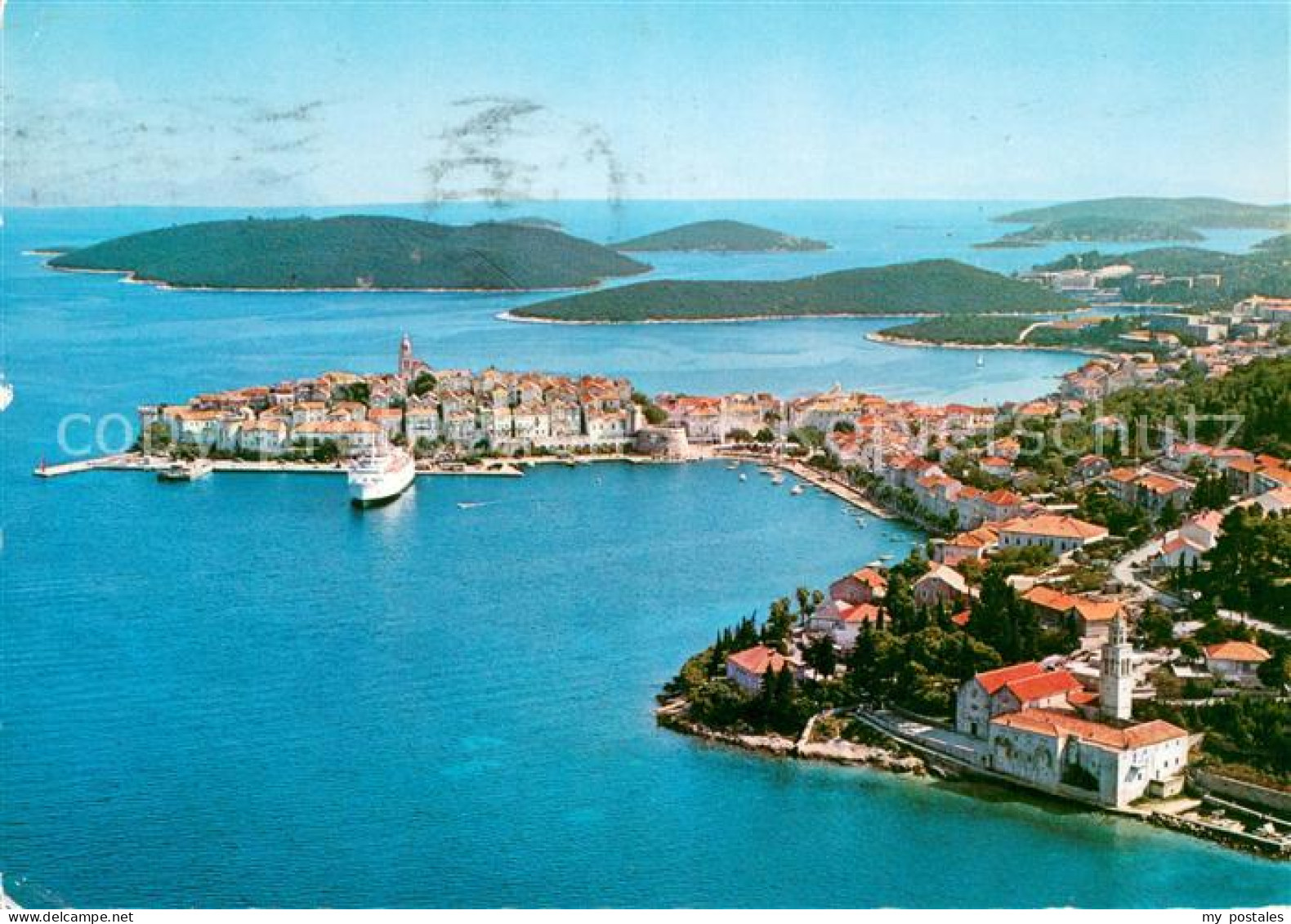 73644841 Korcula Fliegeraufnahme Korcula - Croatia