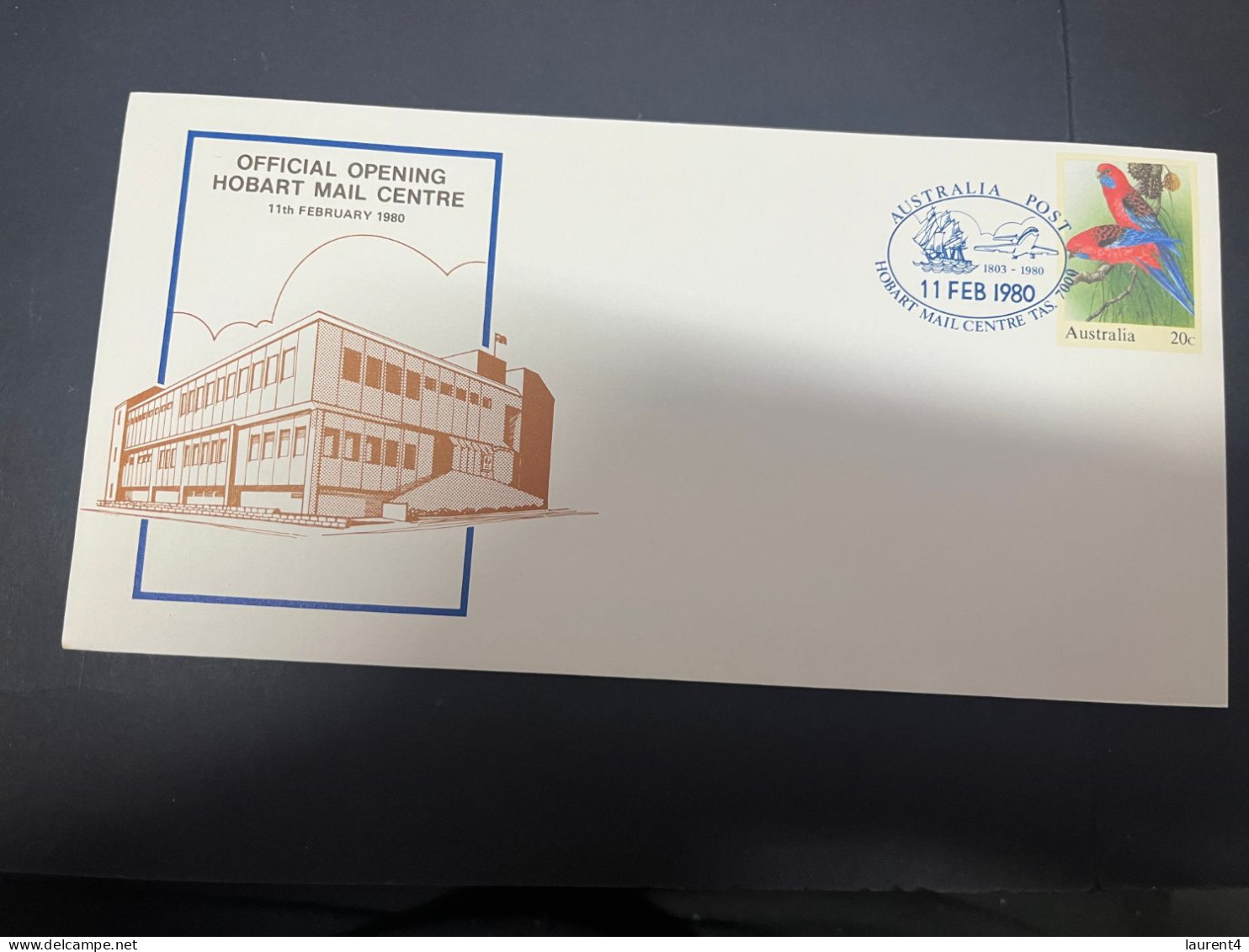 2-5-2024 (3 Z 39) Australian Postmark On Cover - 1980 - Opening Of Hobar Mail Centre (2 Covers) - Otros & Sin Clasificación