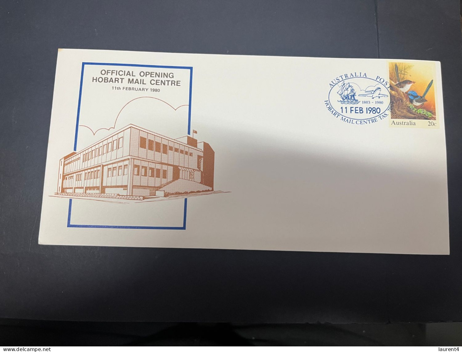 2-5-2024 (3 Z 39) Australian Postmark On Cover - 1980 - Opening Of Hobar Mail Centre (2 Covers) - Autres & Non Classés