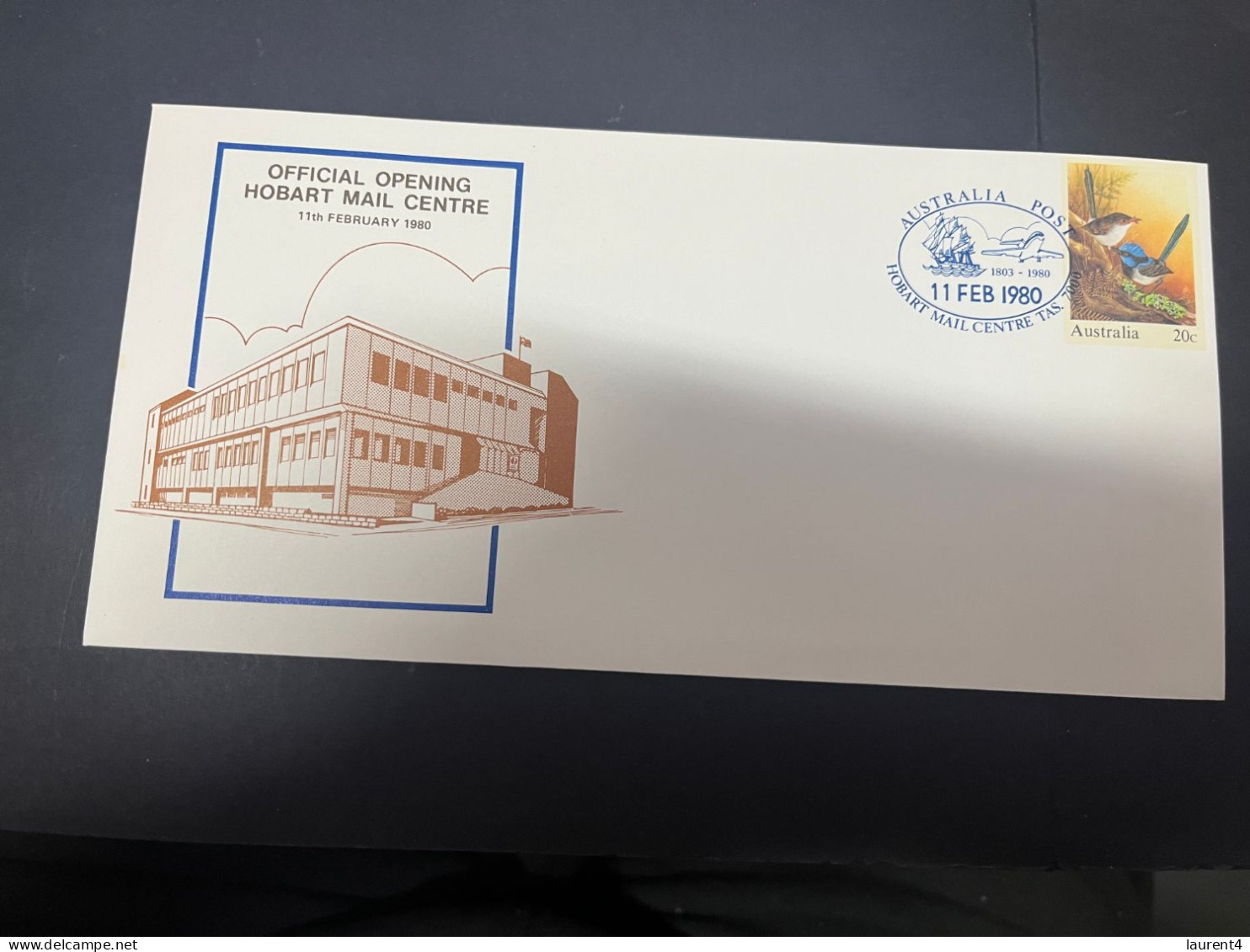 2-5-2024 (3 Z 39) Australian Postmark On Cover - 1980 - Opening Of Hobar Mail Centre (2 Covers) - Sonstige & Ohne Zuordnung