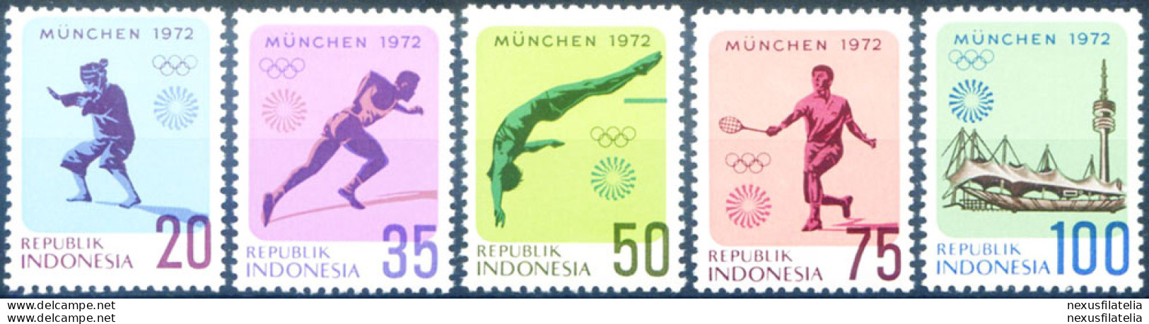 Sport. Olimpiadi Monaco 1972. - Indonesia