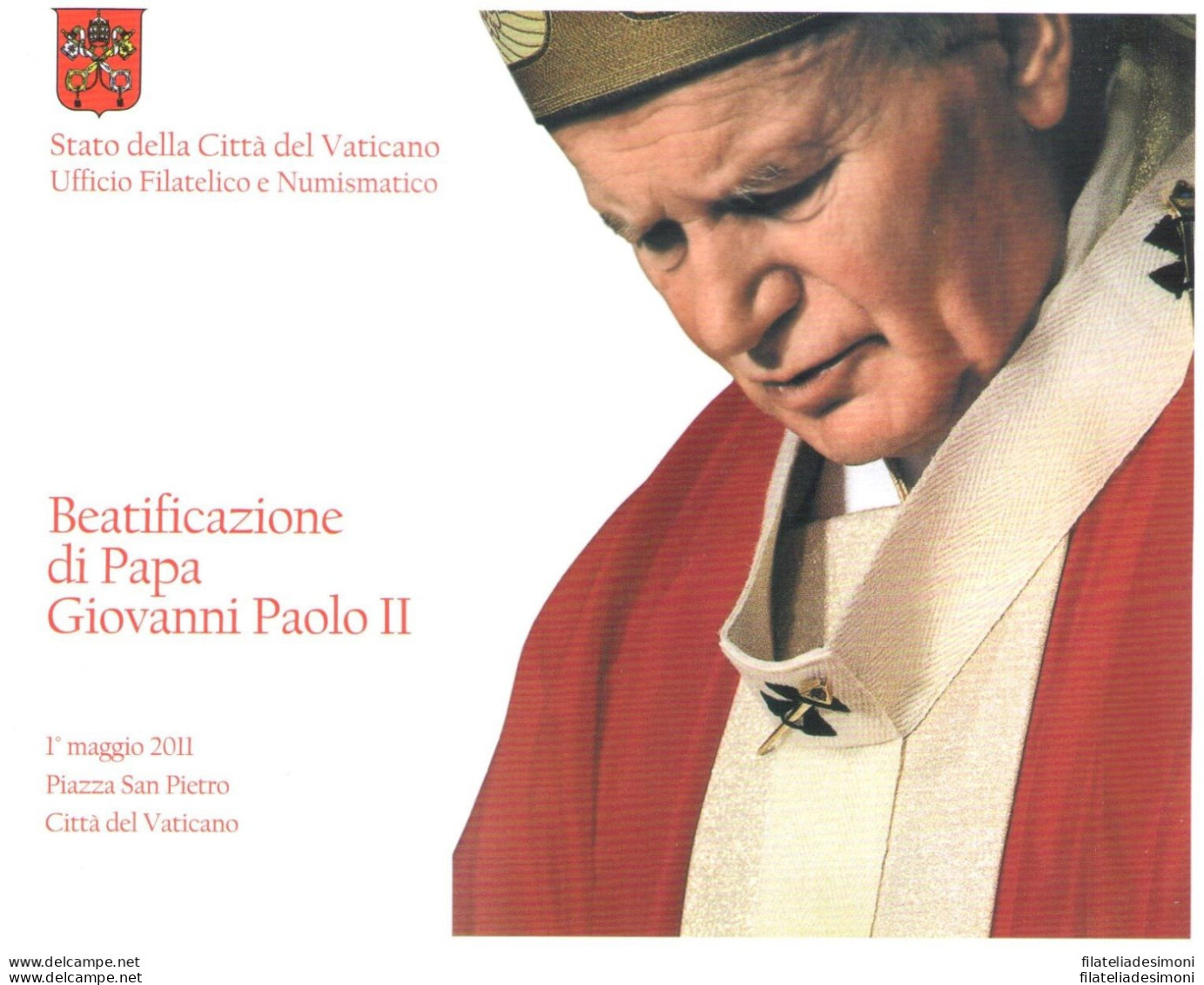 2011 Vaticano, Beatificazione Di Papa Giovanni Paolo II - FOLDER - MNH** - Altri & Non Classificati