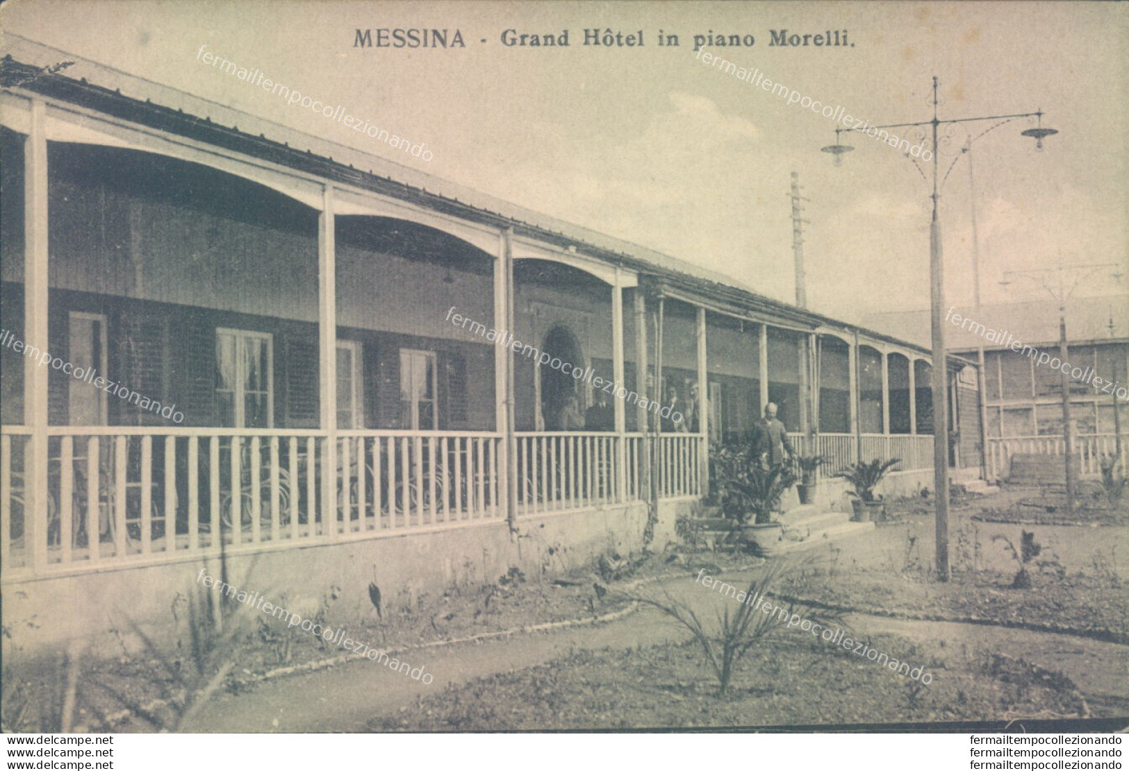 Ad241 Cartolina Messina Citta' Grand Hotel In Piano Morelli - Messina