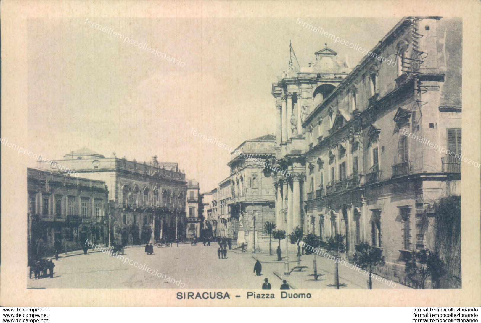 Ab244 Cartolina Siracusa Citta' Piazza Duomo - Siracusa