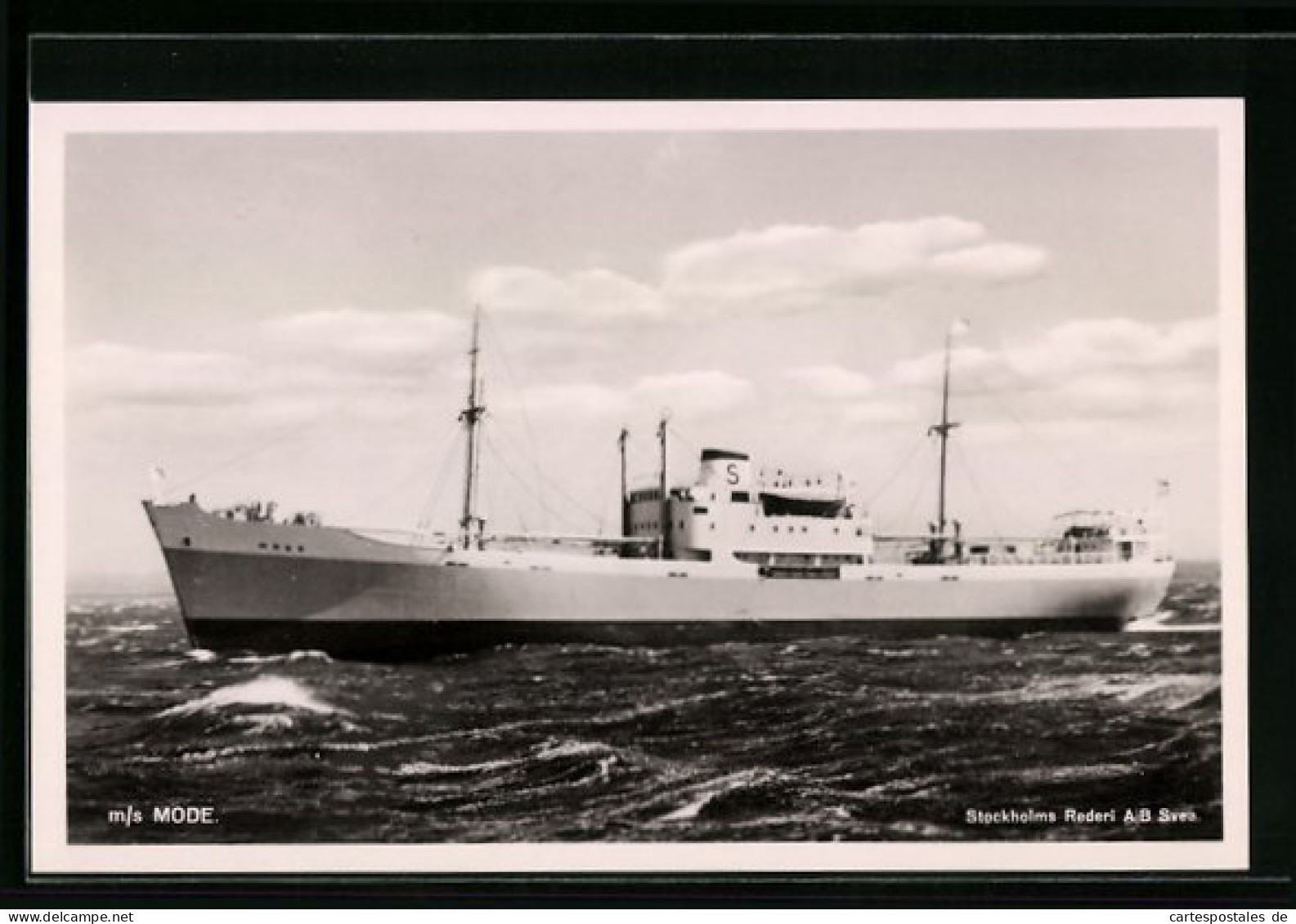 AK Handelsschiff MS Mode Auf See  - Koopvaardij