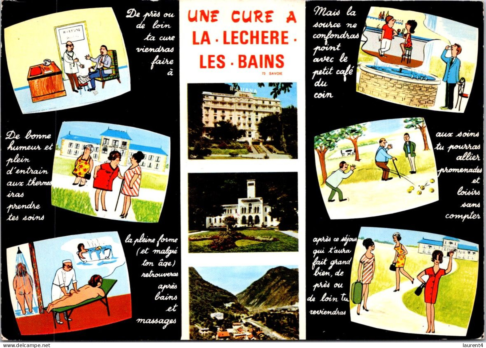 2-5-2024 (3 Z 40) France - Humour - La Léchère Les Bains  (posted 1060's) - Humour