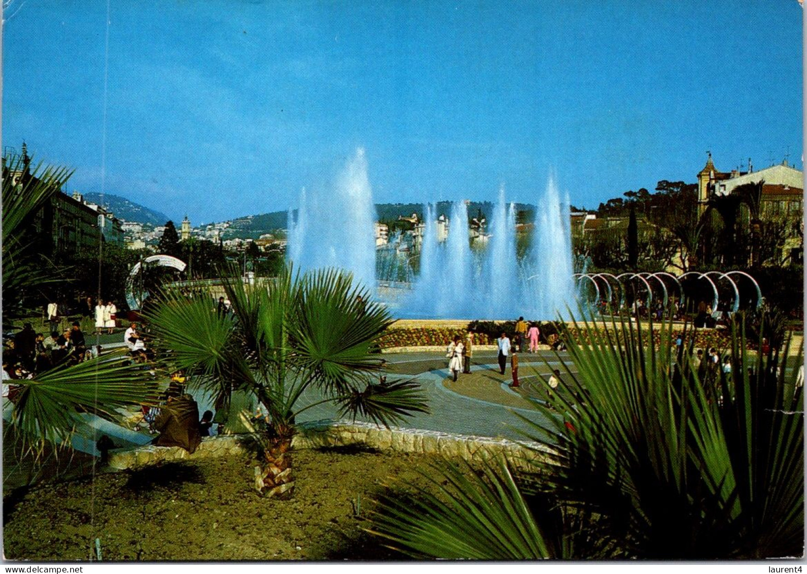 2-5-2024 (3 Z 40) France - Nice (posted In 1984 With Emile Litré Stamp) - Parchi E Giardini