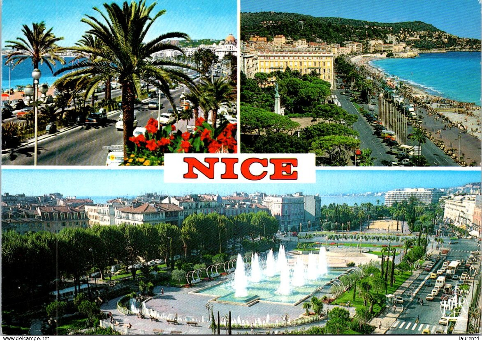 2-5-2024 (3 Z 40) France - Nice (posted In 1996 With Santons De Provence Stamp) - Parchi E Giardini