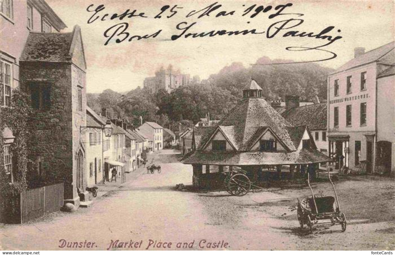 73974006 Dunster_Somerset_UK Market Place And Castle - Other & Unclassified