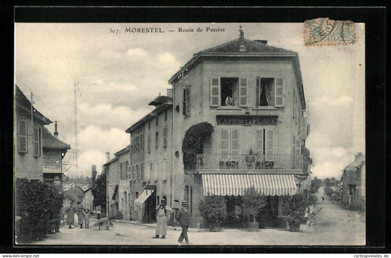 CPA Morestel, Route De Passins  - Morestel