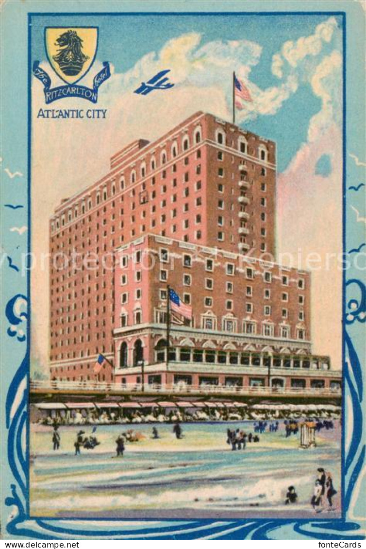 73850442 Atlantic_City_New_Jersey_USA The Ritz Crlton Hotel Illustration - Autres & Non Classés