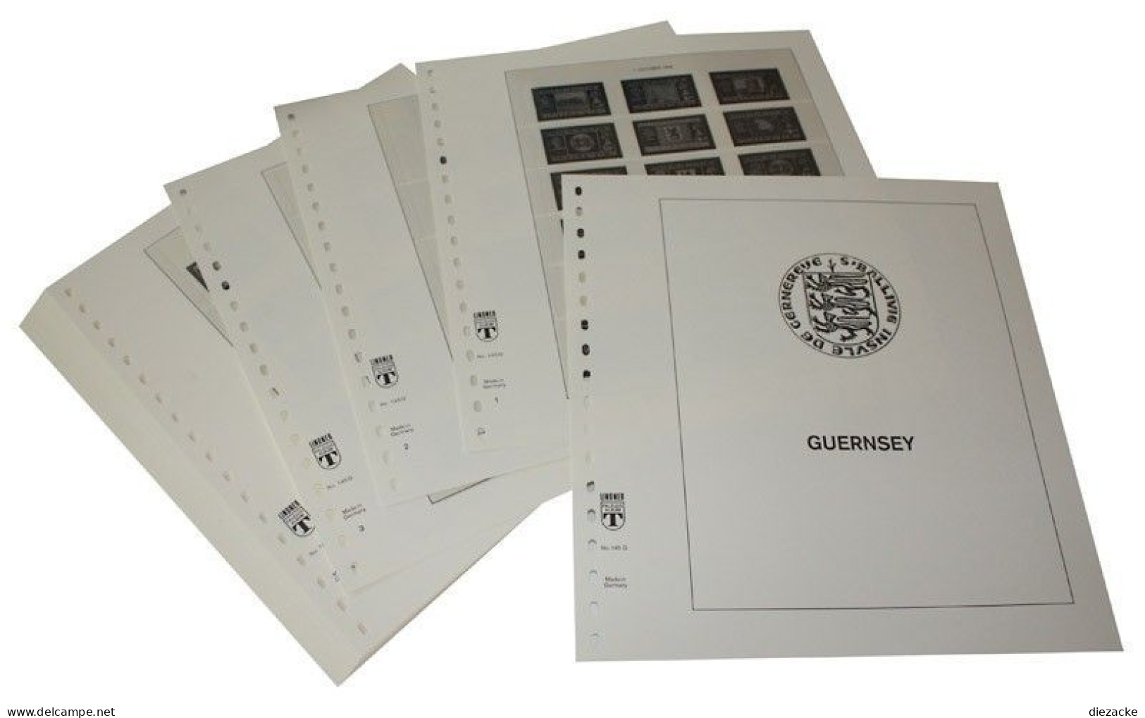 Lindner-T Guernsey 1998-2008 Vordrucke 145G-98 Neuware ( - Afgedrukte Pagina's