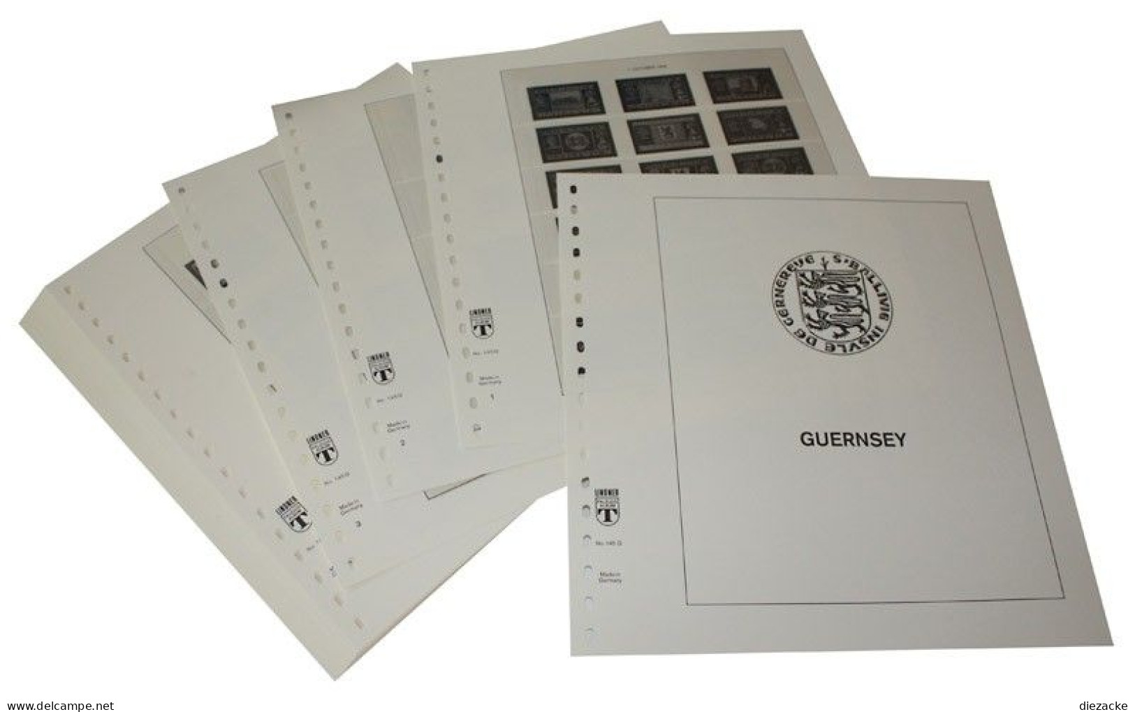 Lindner-T Guernsey 1969-1985 Vordrucke 145G Neuware ( - Afgedrukte Pagina's
