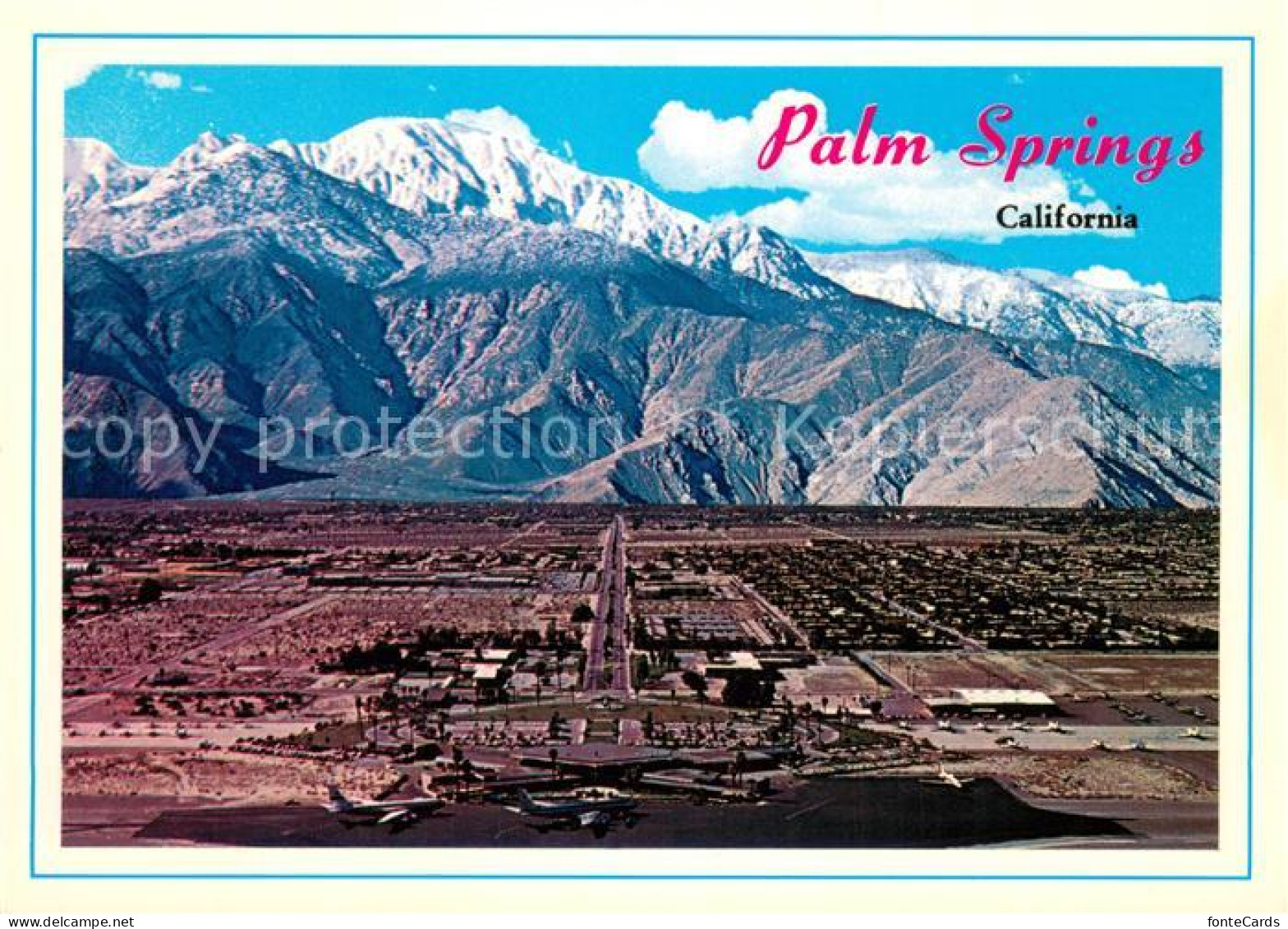 73682726 Palm_Springs Air View With Airport And Majestic Mt San Jacinto - Other & Unclassified