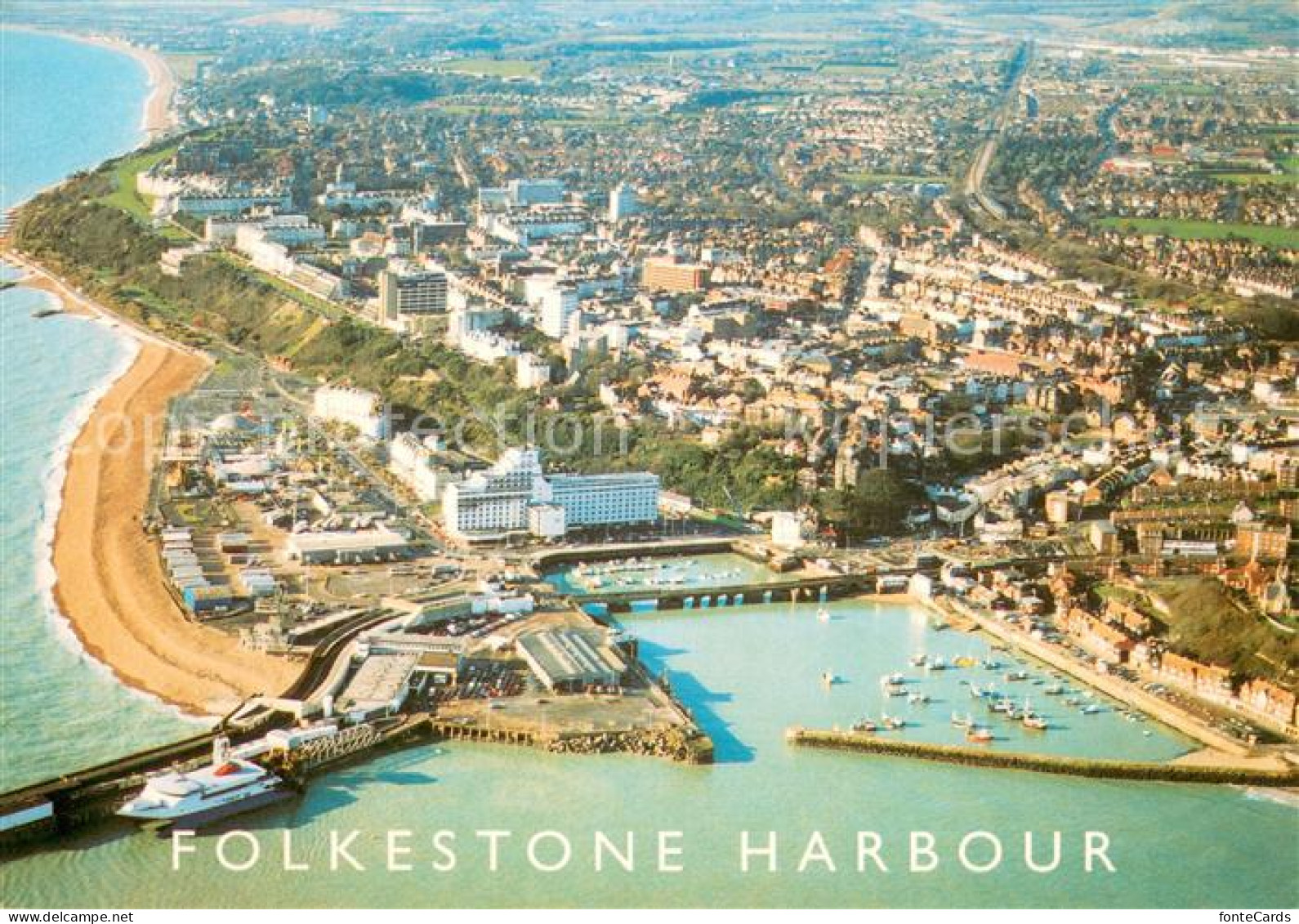 73682589 Folkestone Harbour Air View Folkestone - Sonstige & Ohne Zuordnung