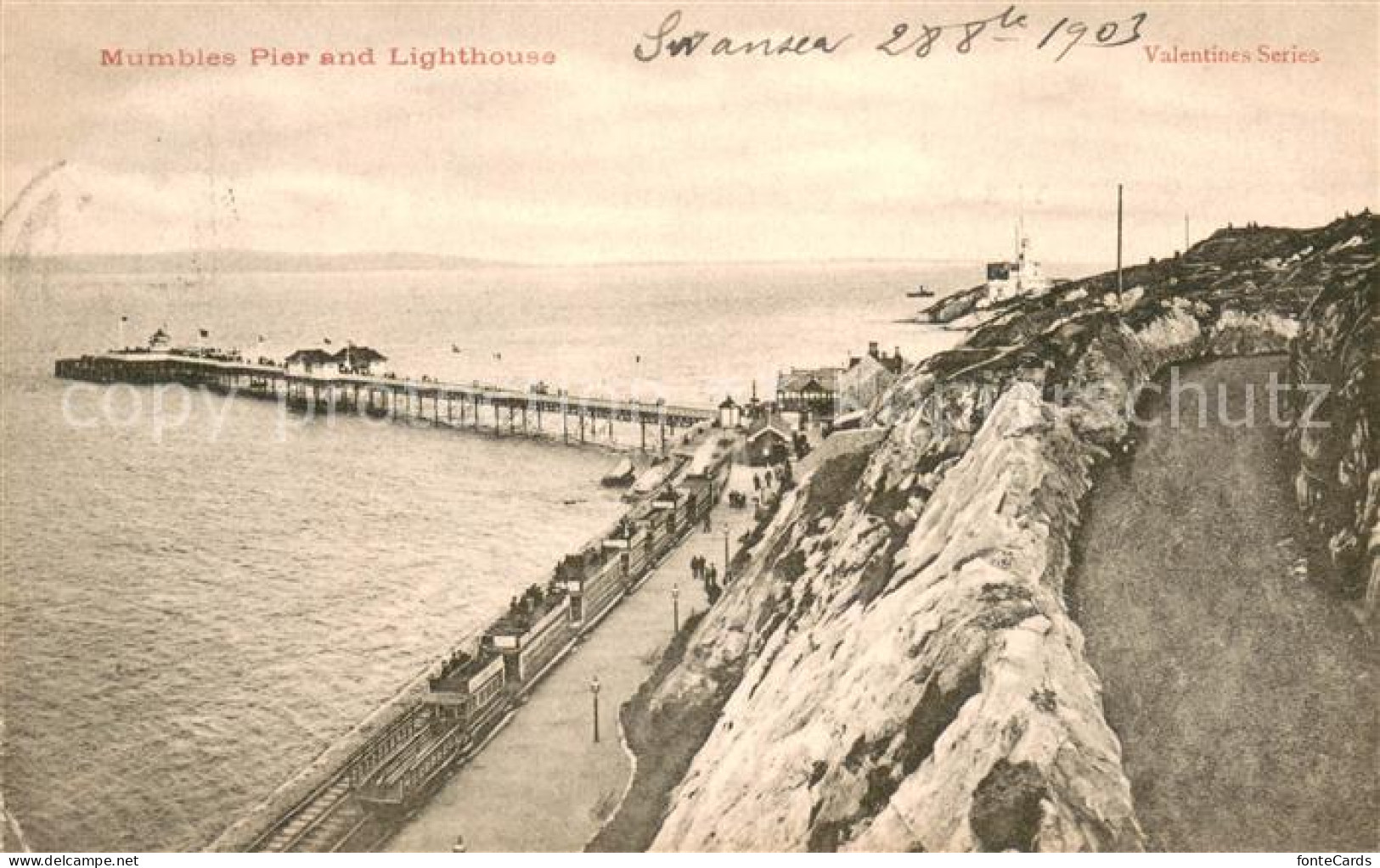 73674970 Swansea Mumbles Pier And Lighthouse Swansea - Andere & Zonder Classificatie