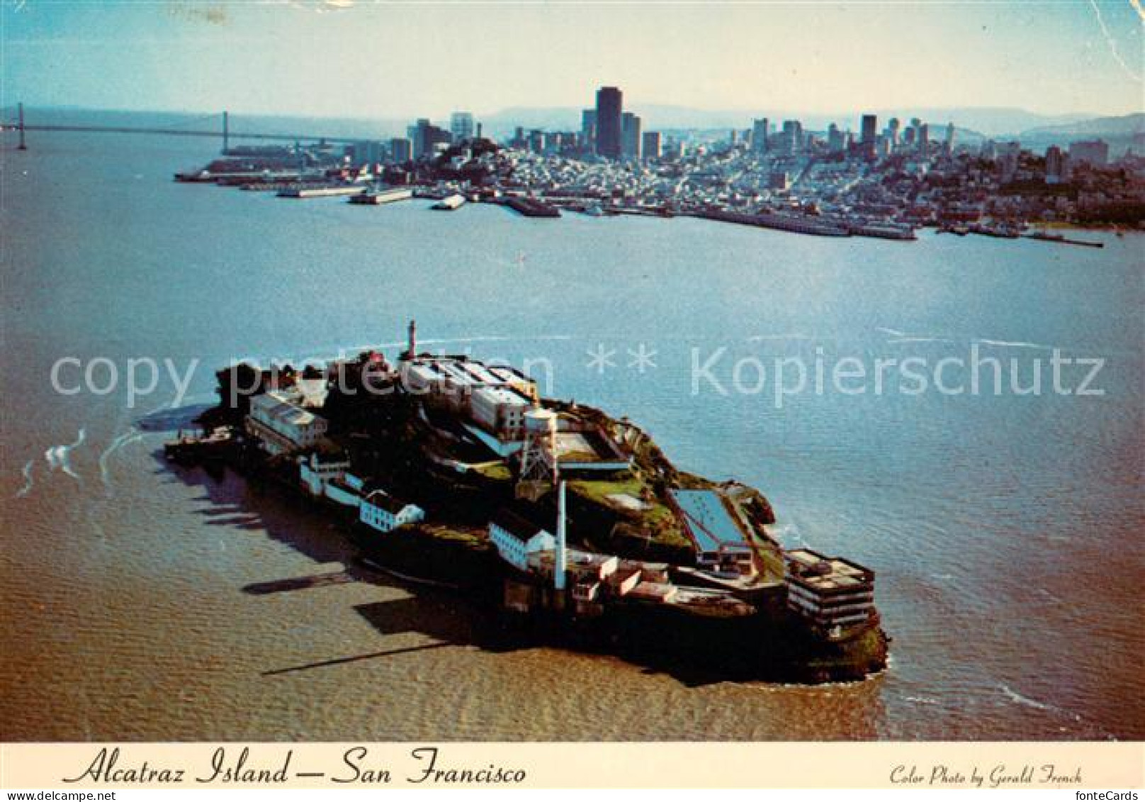 73647204 San_Francisco_California Alcatraz Island Air View - Autres & Non Classés
