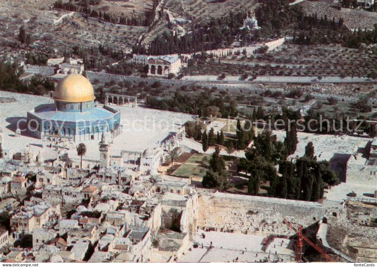 73646947 Jerusalem Yerushalayim Kuppel Des Felsendoms Fliegeraufnahme Jerusalem  - Israel