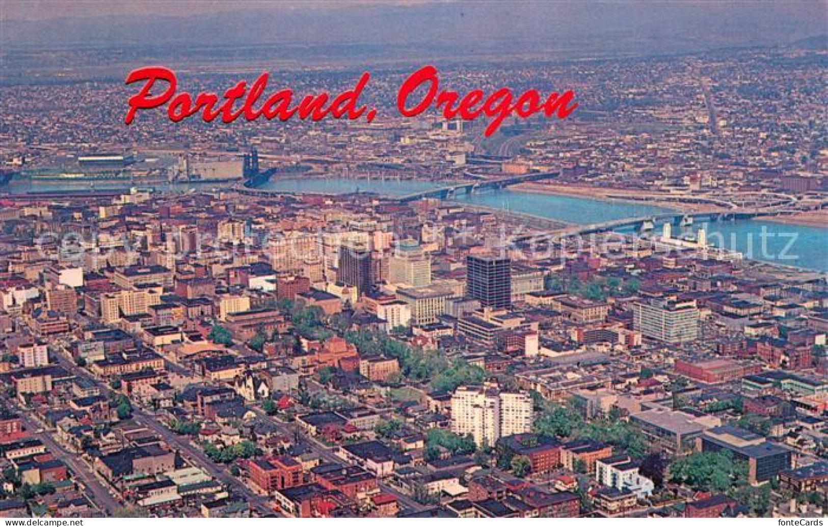 73646840 Portland_Oregon Aerial View Of The City Of Roses - Andere & Zonder Classificatie
