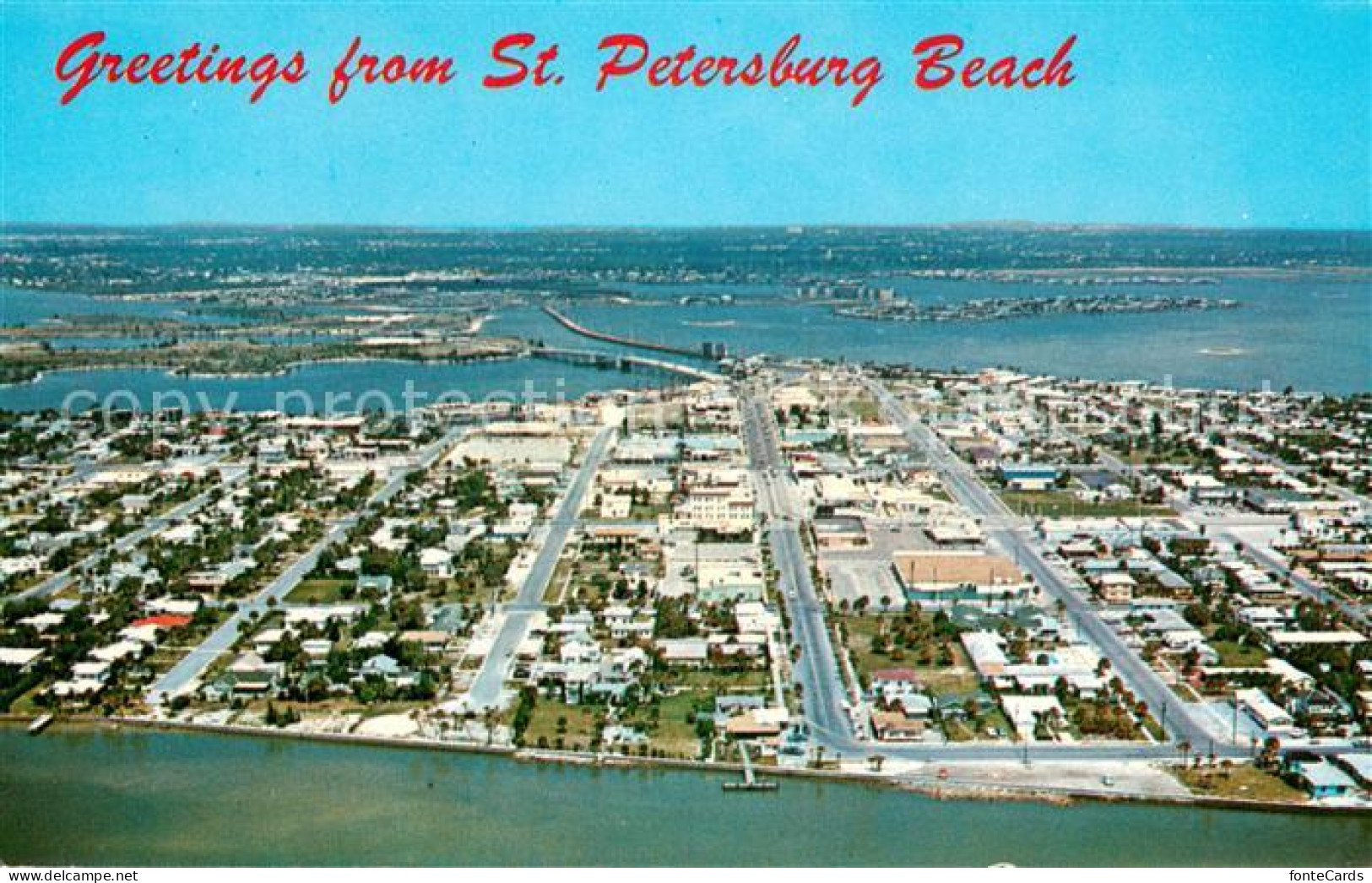 73646072 St_Petersburg_Florida Air View Of Beach Business District And Causeway  - Sonstige & Ohne Zuordnung