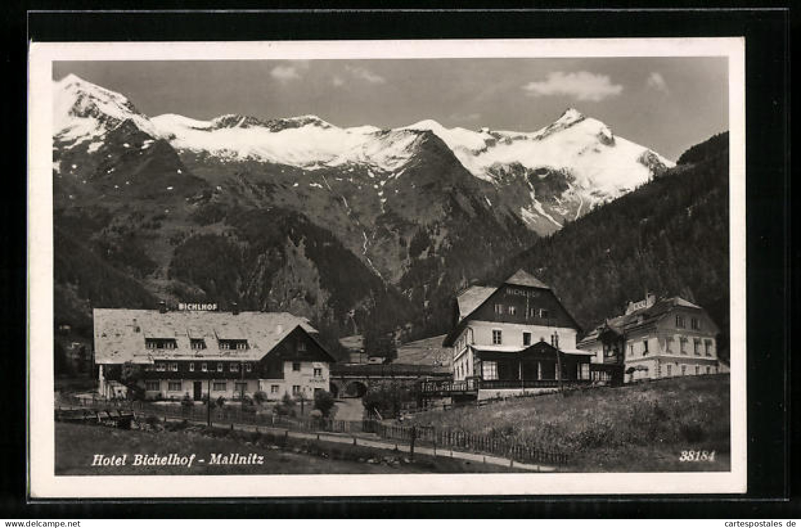 AK Mallnitz, Hotel Bichelhof, Bergpanorama  - Sonstige & Ohne Zuordnung