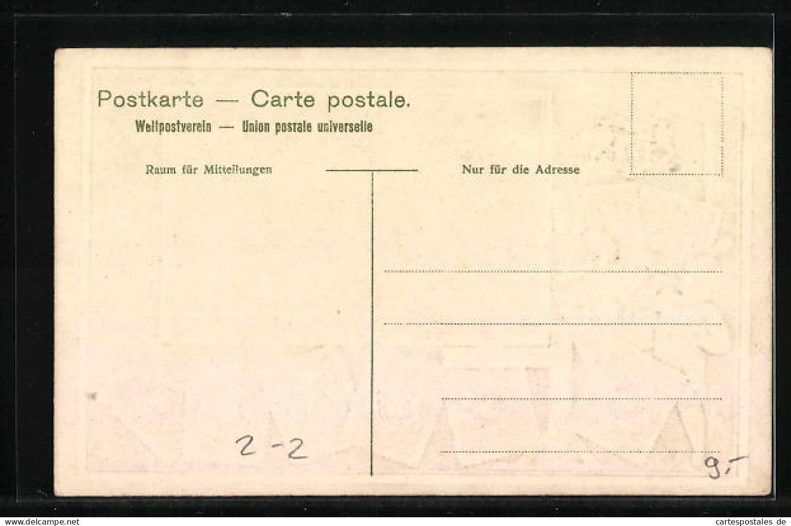 Passepartout-Lithographie Briefmarken Von Bayern, Wappen, Postillon Und Schwalben  - Sellos (representaciones)