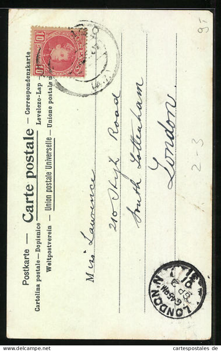 Lithographie La Poste Aux Etats-Unis D`Amerique, Schlittenhunde  - Postal Services