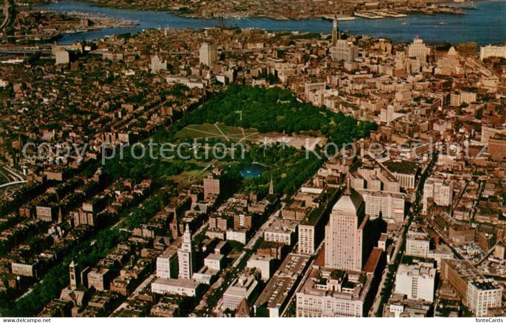 73645885 Boston Air View Showing The Common Public Gardens An Many Popular Landm - Other & Unclassified