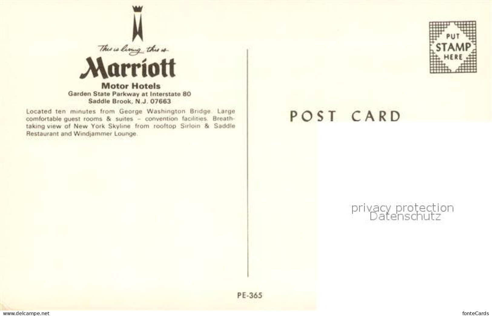 73645856 Saddle_Brook Marriott Motor Hotel  - Other & Unclassified