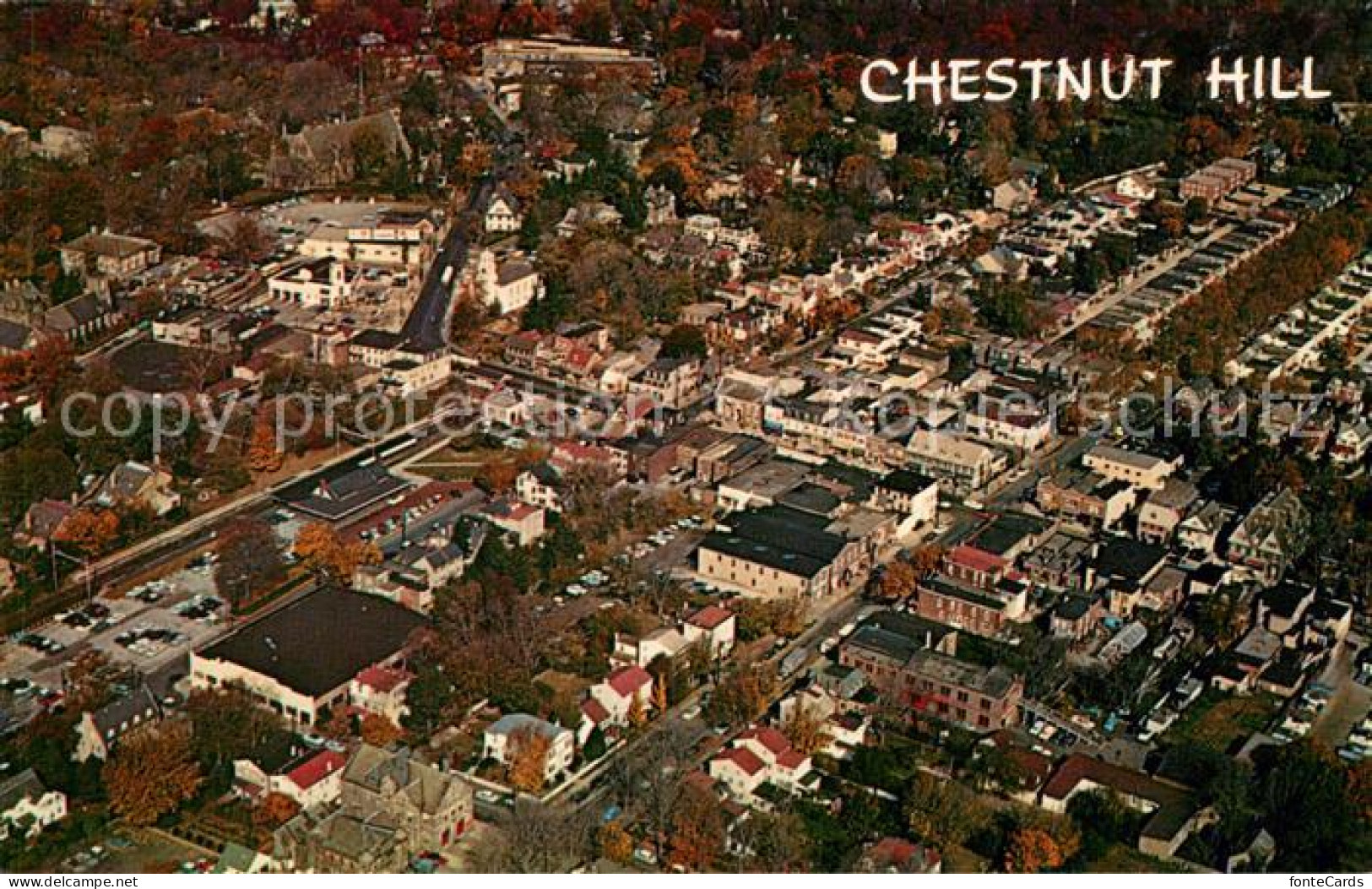 73645834 Philadelphia Pennsylvania Aerial View Of Chestnut Hill Philadelphia Pen - Sonstige & Ohne Zuordnung