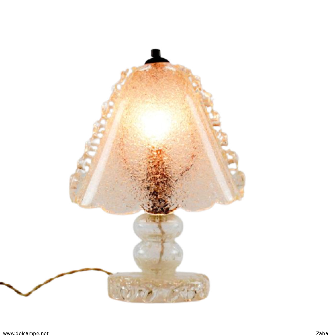 Old Murano Glass Lamp, Attributed Barovier Toso. - Luminaires & Lustres