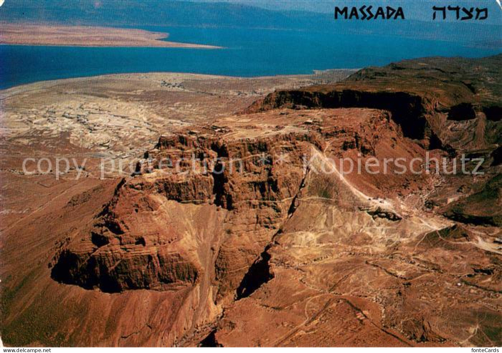 73645206 Massada General Air View With The Dead Sea Massada - Israël