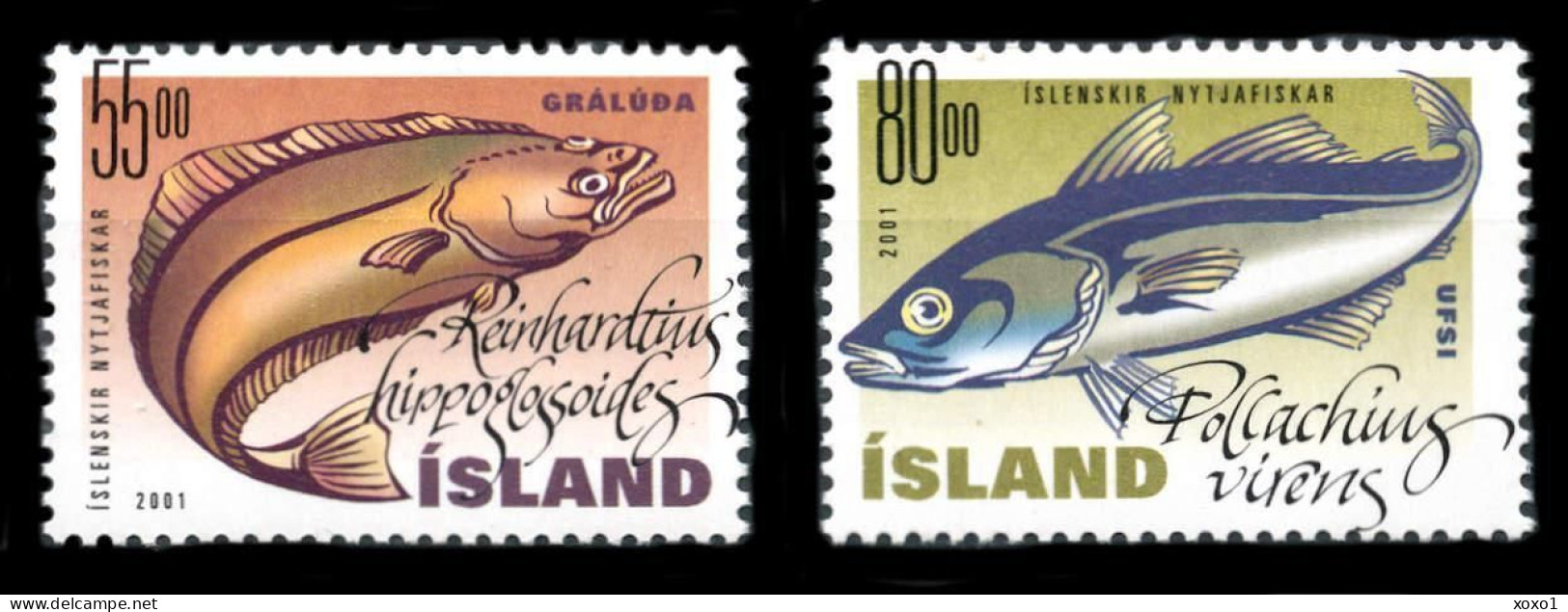 Iceland 2001 MiNr. 971 - 972 Island  Marine Life, Fishes - IV   2v  MNH**  4.50 € - Other & Unclassified