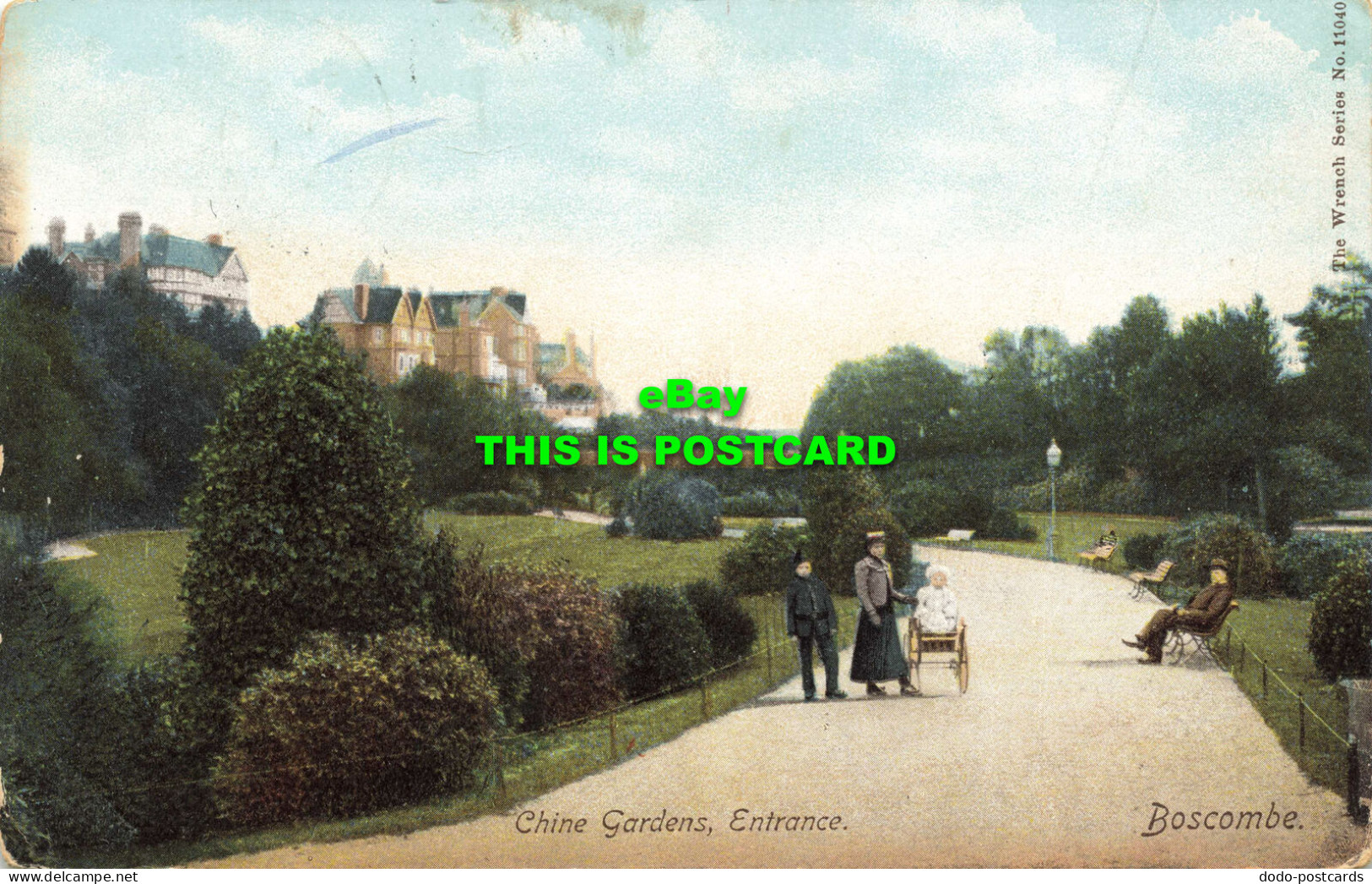 R576177 Chine Gardens. Entrance. Boscombe. Wrench Series No. 11040. 1904 - Monde