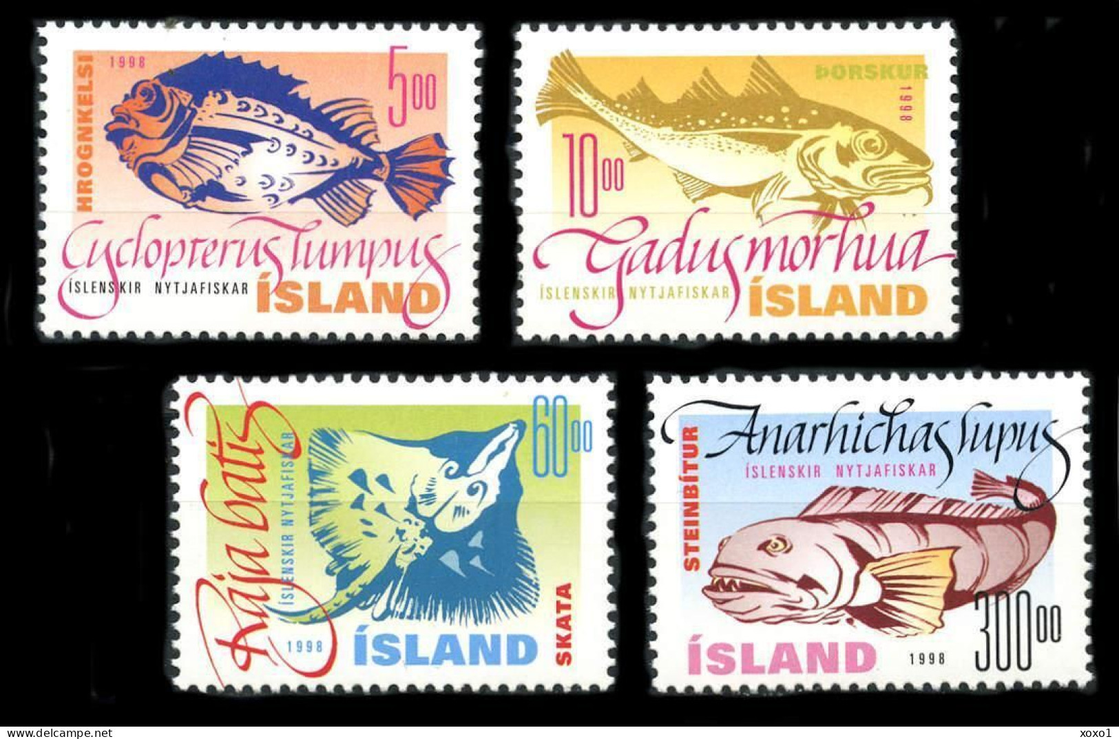 Iceland 1998 MiNr. 886 - 889 Island  Marine Life, Fishes - I   4v  MNH**  11,00 € - Poissons
