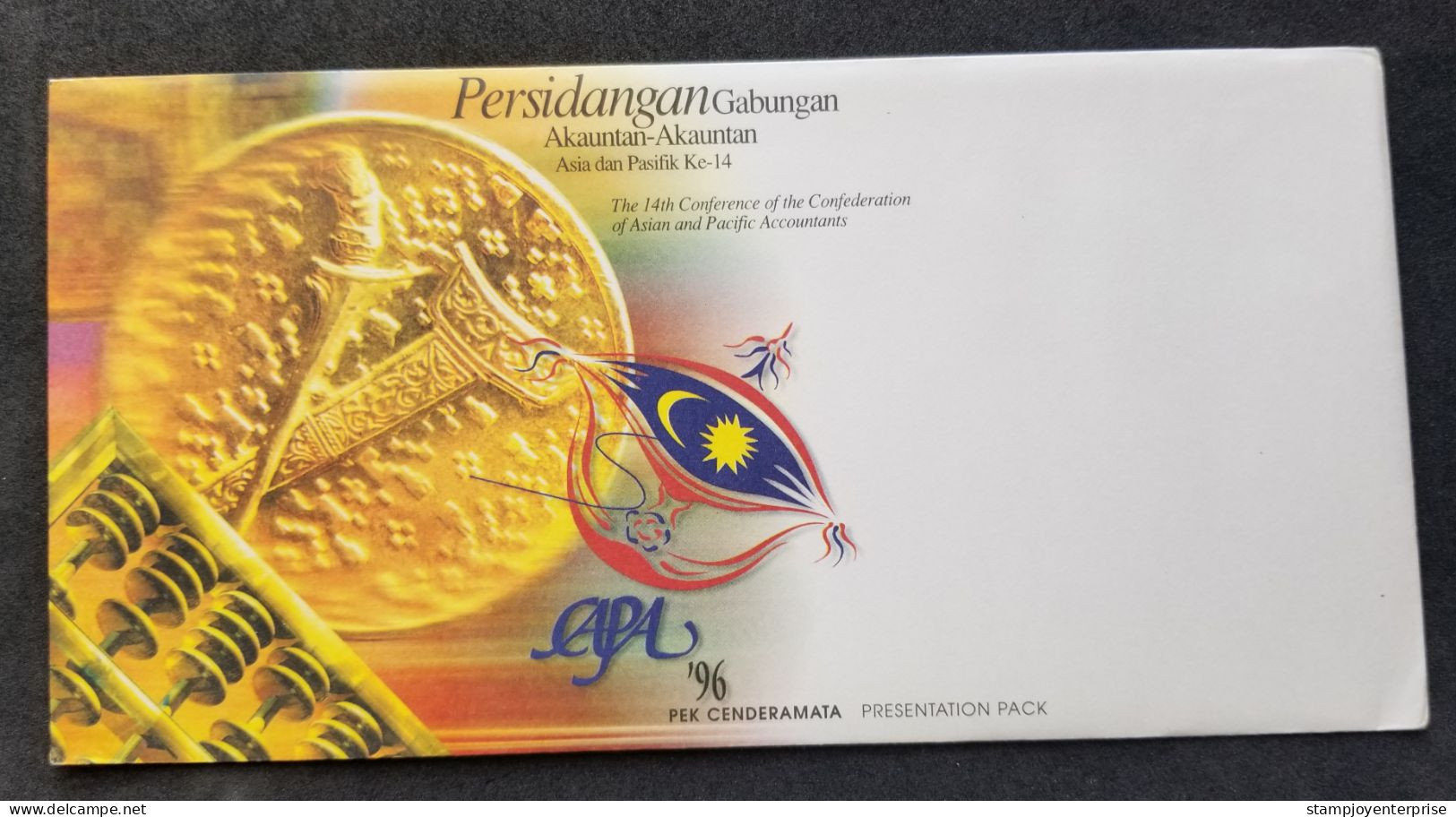 Malaysia The 14th Conference Of Confederation Of ASEAN Pacific Accountants 1996 Coin Currency Money Kite (p. Pack) MNH - Malasia (1964-...)