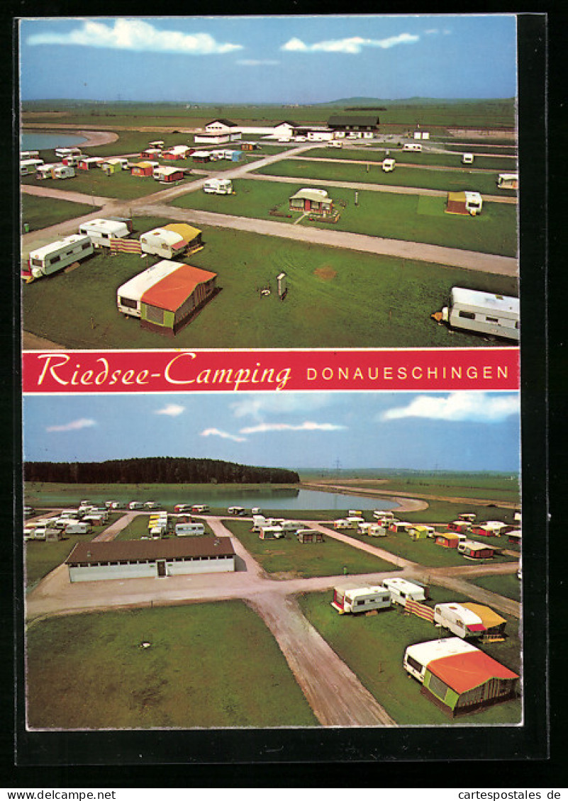 AK Donaueschingen, Riedsee-Camping, Inh.: H. Müller  - Donaueschingen