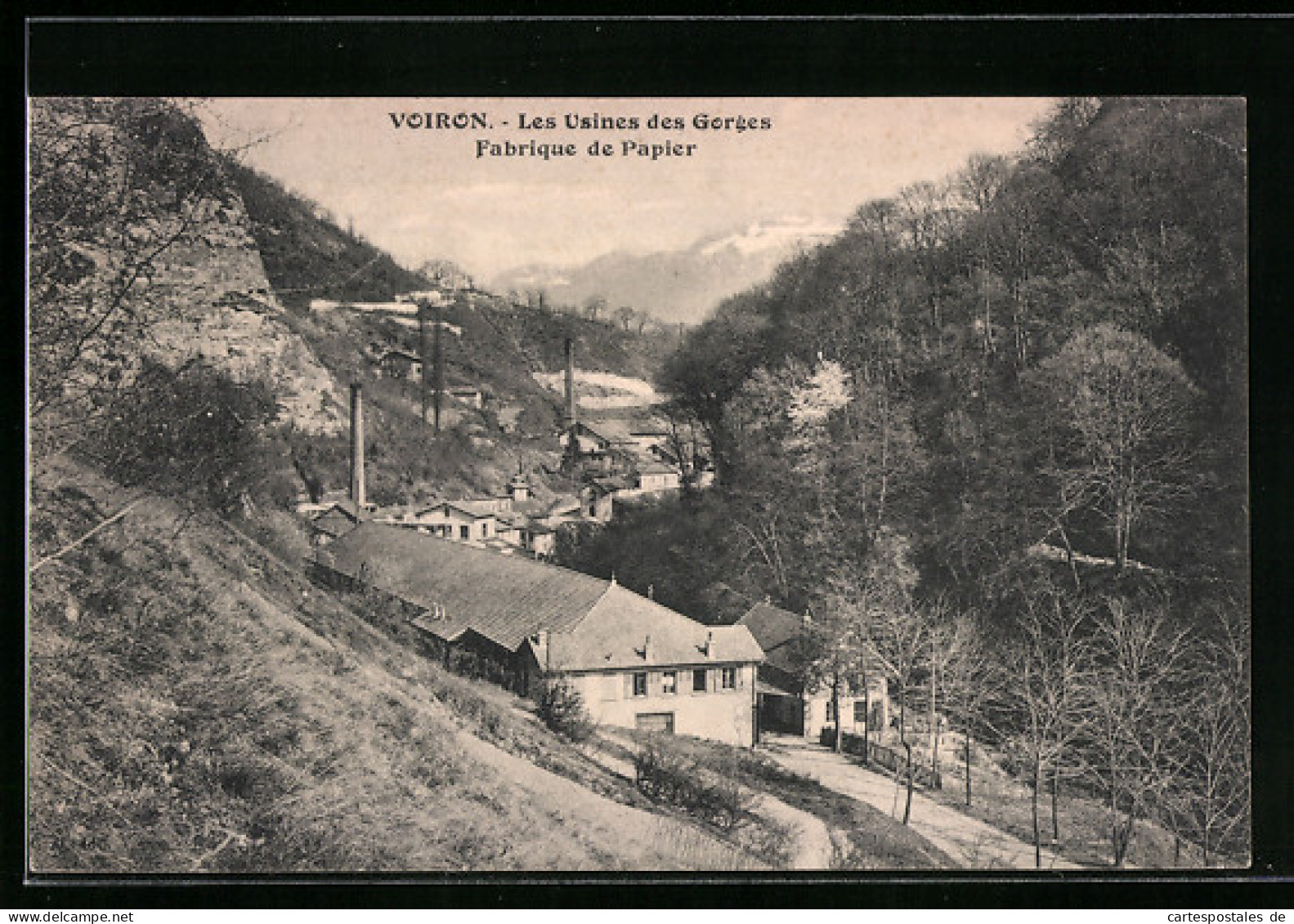 CPA Voiron, Les Usines Des Gorges, Fabrique De Papier  - Voiron