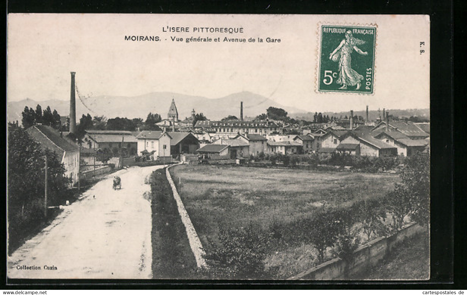 CPA Moirans, Vue Générale Et Avenue De La Gare  - Moirans