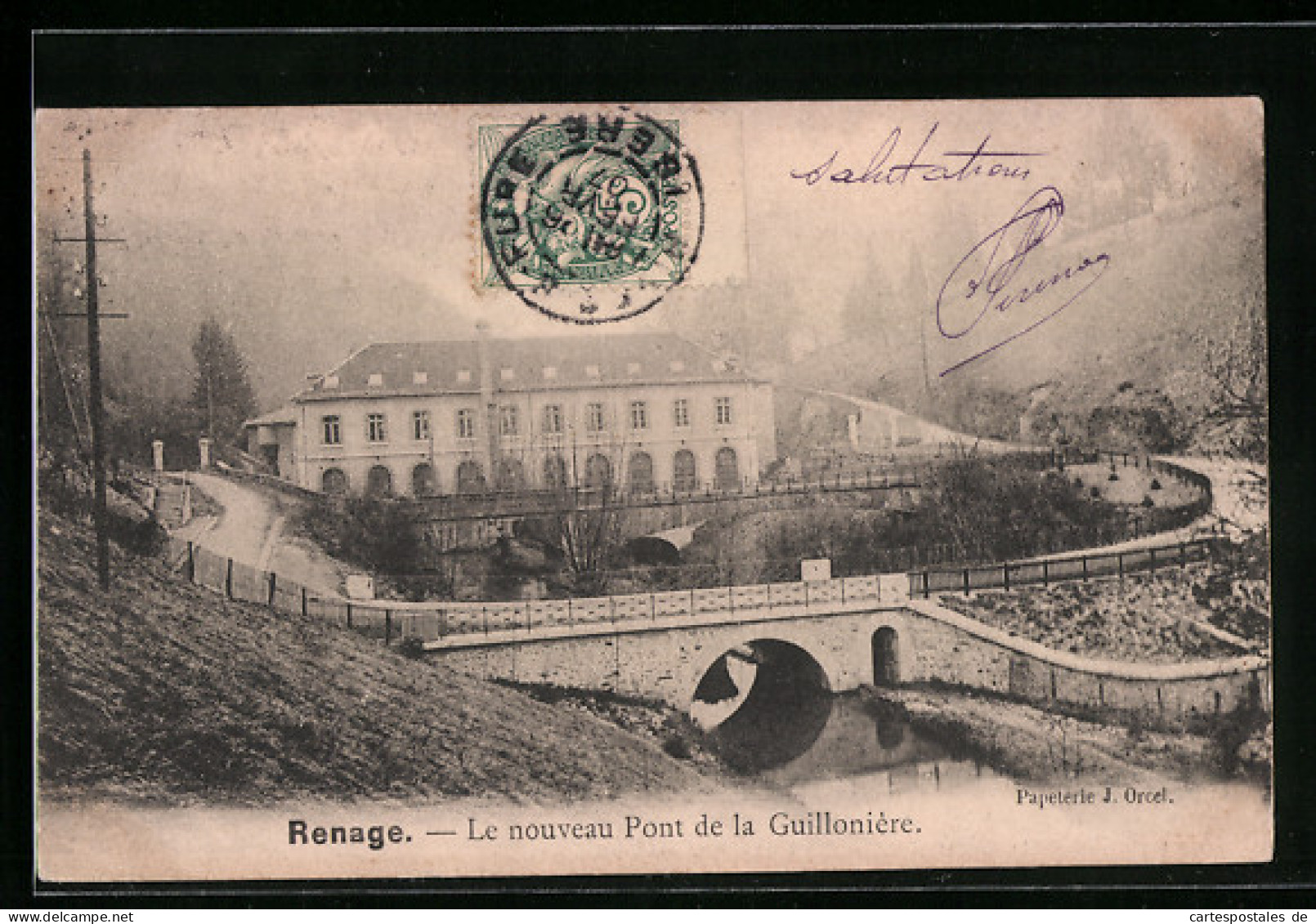 CPA Renage, Le Nouveau Pont De La Guillonière  - Renage