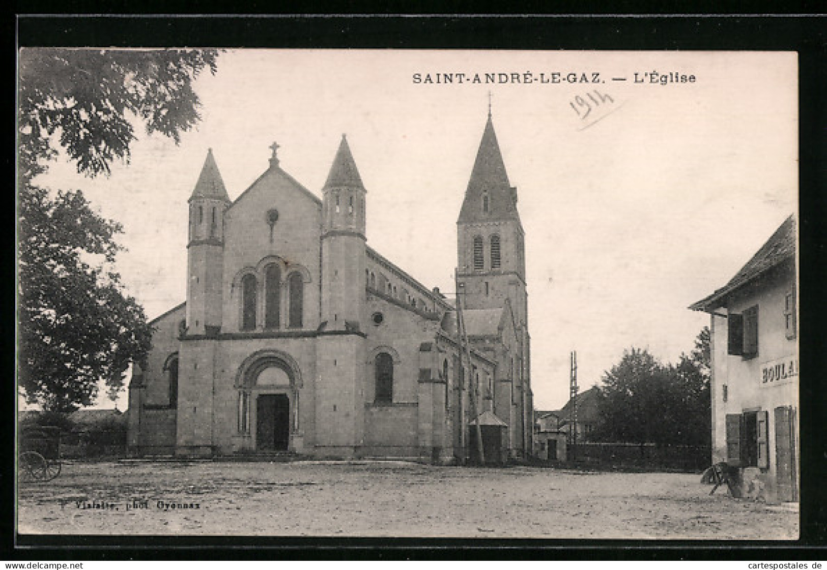 CPA Saint-André-le-Gaz, L`Église  - Saint-André-le-Gaz