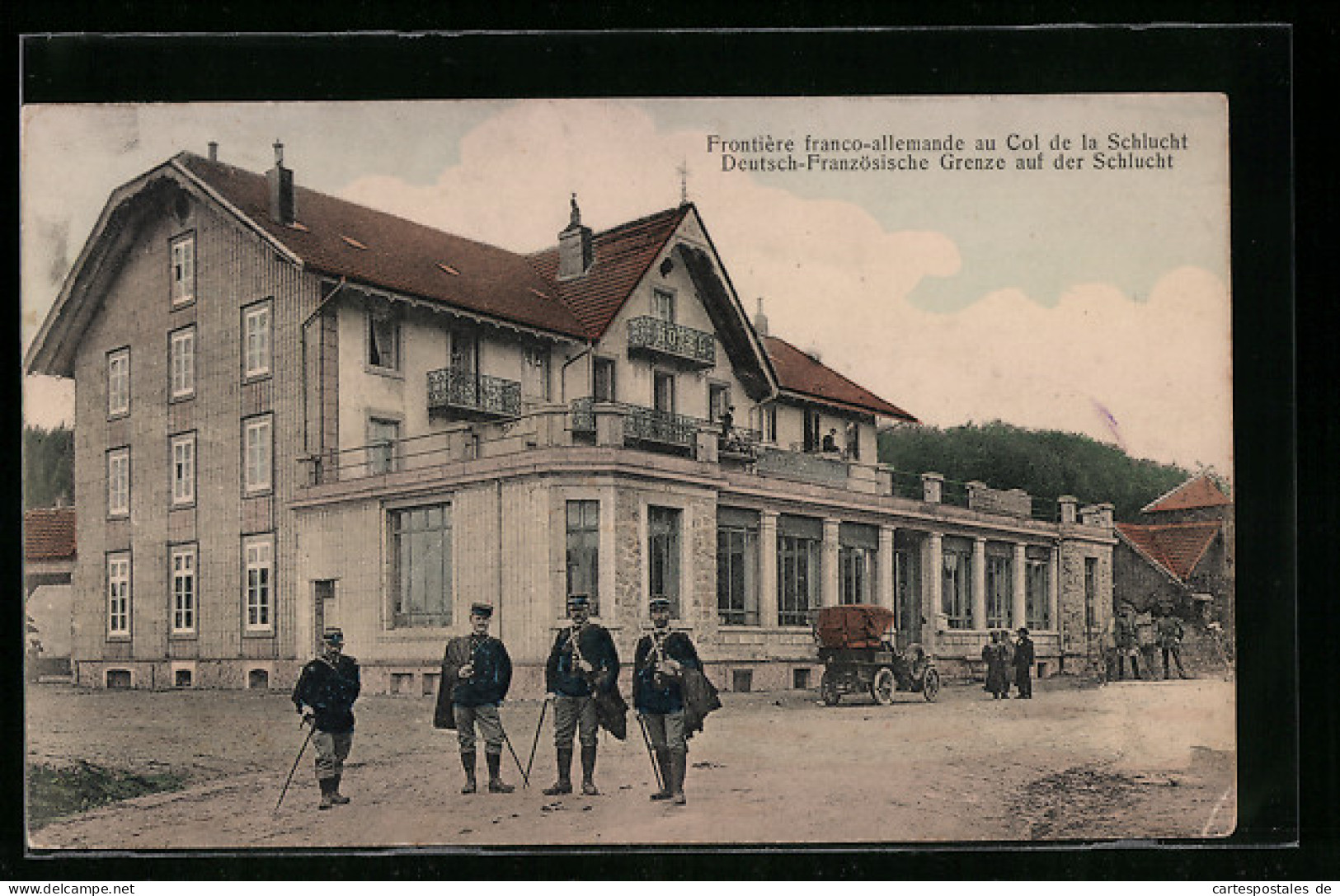 AK Schlucht, Deutsch-Französische Grenze Auf Der Schlucht  - Customs