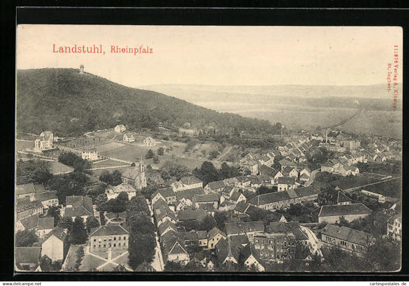 AK Landstuhl /Rheinpfalz, Ortsansicht Aus Der Vogelschau  - Landstuhl