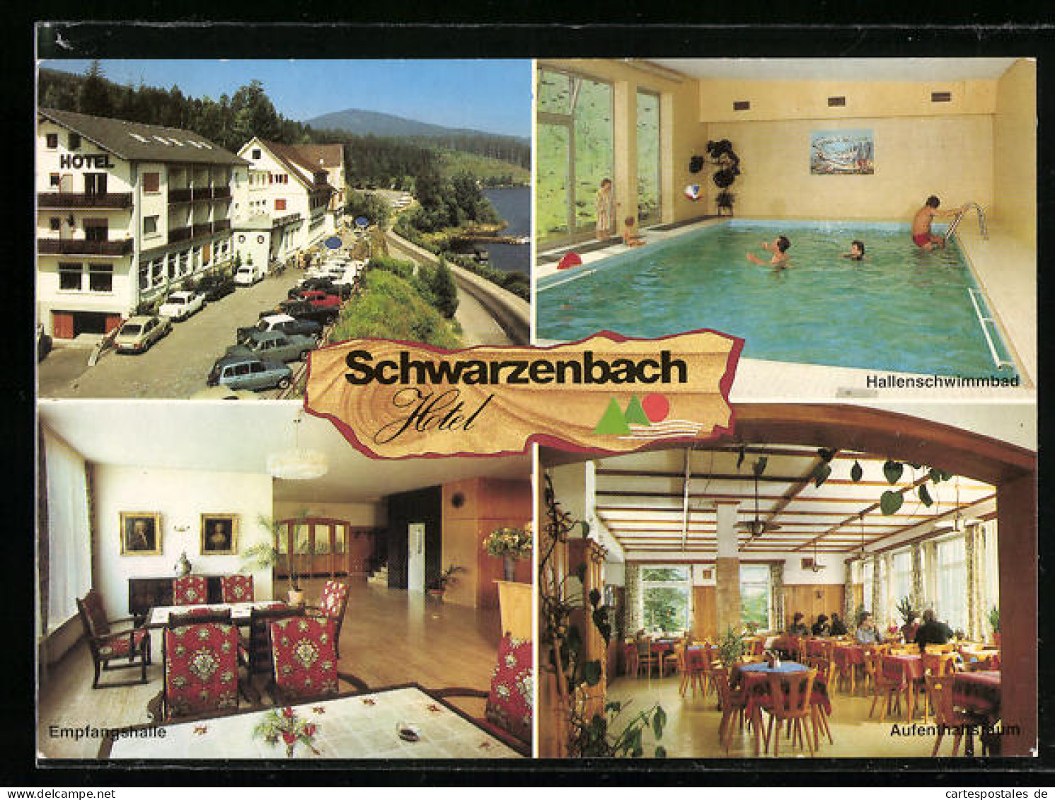 AK Forbach-Schwarzenbach, Schwarzenbach Hotel Von Familie Lawall, Schwimmbad, Empfang  - Forbach