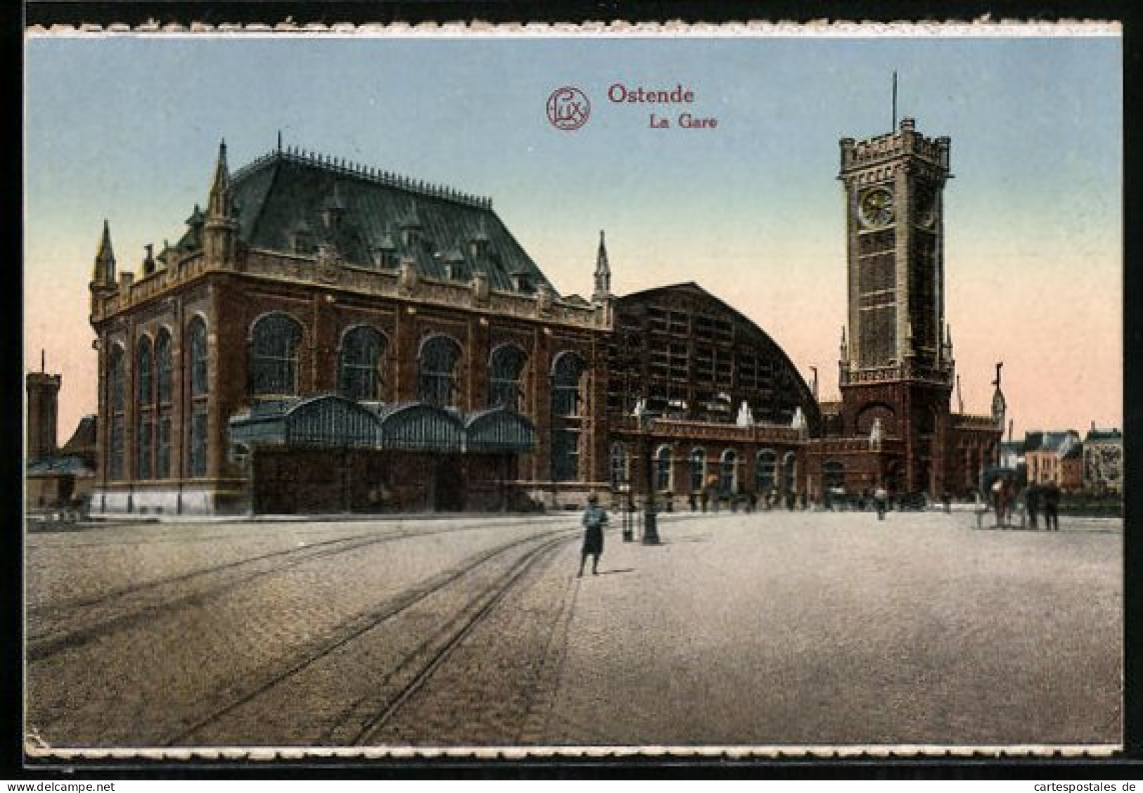 AK Ostende, La Gare, Bahnhof  - Altri & Non Classificati