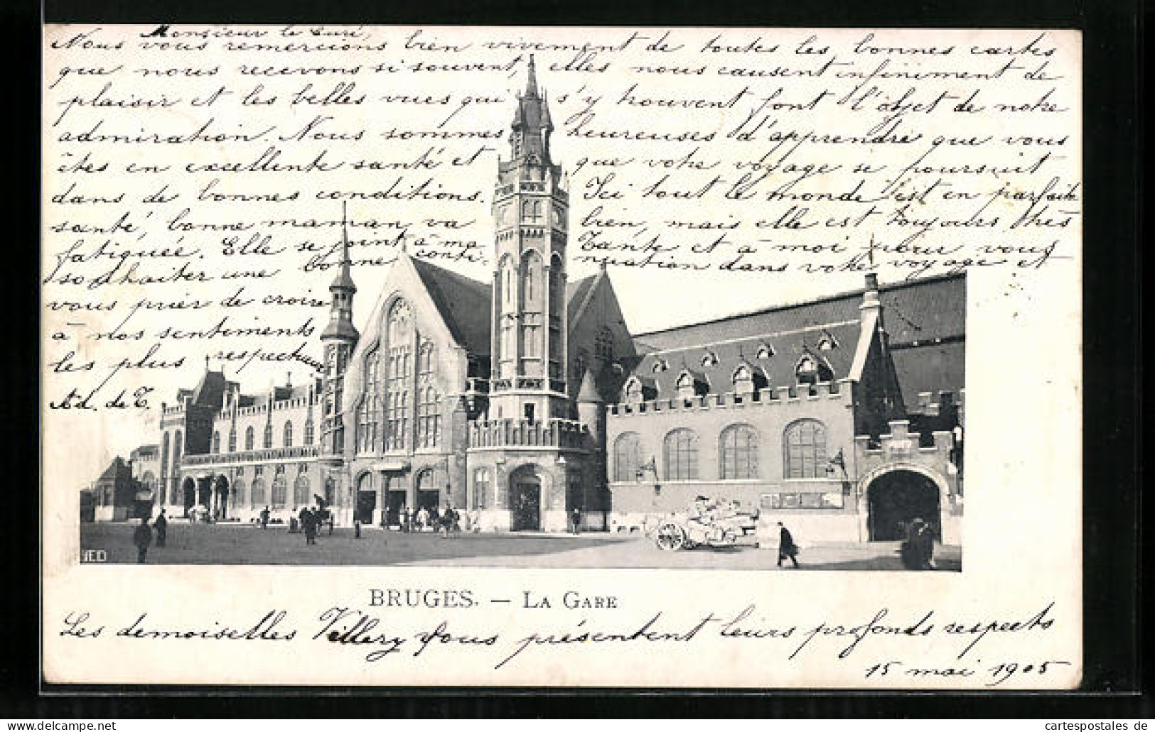 AK Bruges, La Gare, Bahnhof  - Sonstige & Ohne Zuordnung