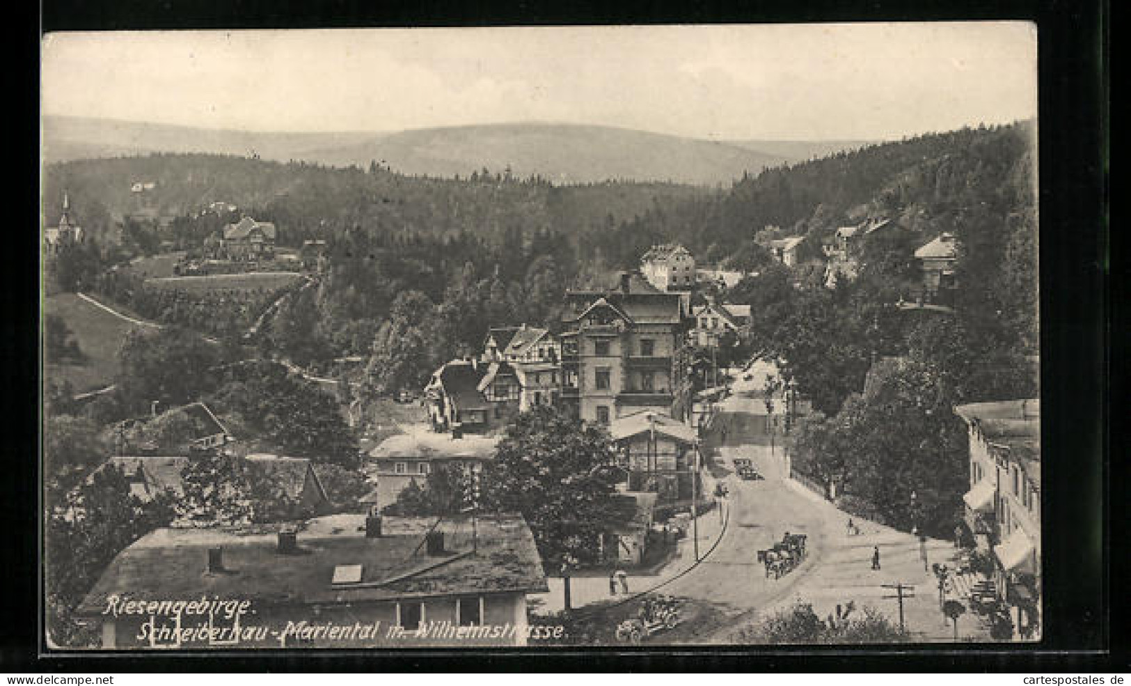 AK Schreiberhau-Mariental, Gesamtansicht Mit Wilhelmstrasse  - Schlesien