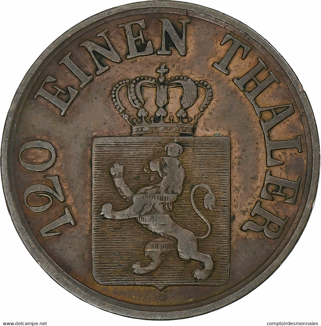 Électorat De Hesse, Friedrich Wilhelm, 3 Heller, 1859, Cuivre, TTB - Petites Monnaies & Autres Subdivisions