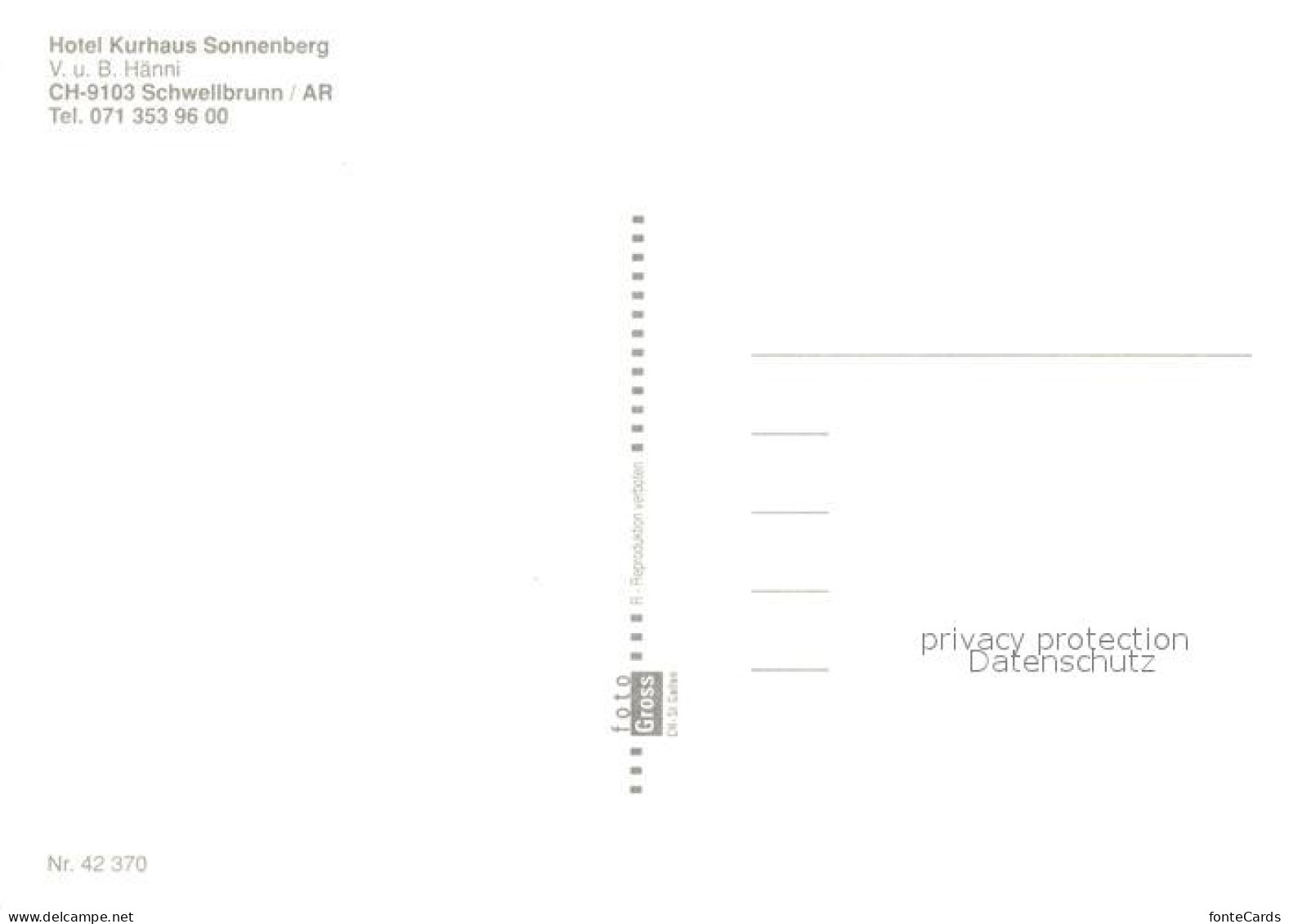 13235865 Schwellbrunn Hotel Kurhaus Sonnenberg Schwellbrunn - Sonstige & Ohne Zuordnung