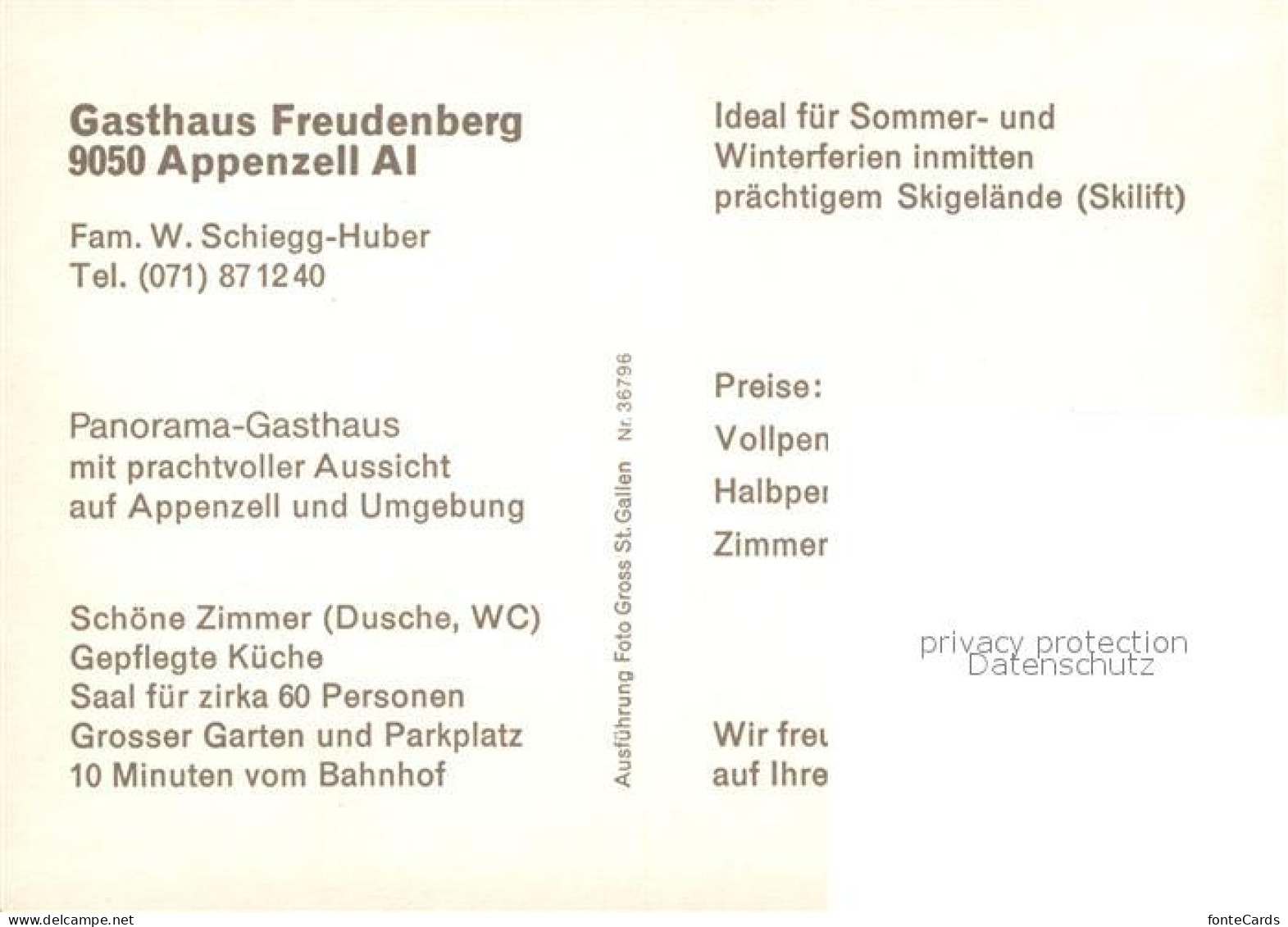 13223275 Appenzell IR Gasthaus Freudenberg  Appenzell IR - Sonstige & Ohne Zuordnung